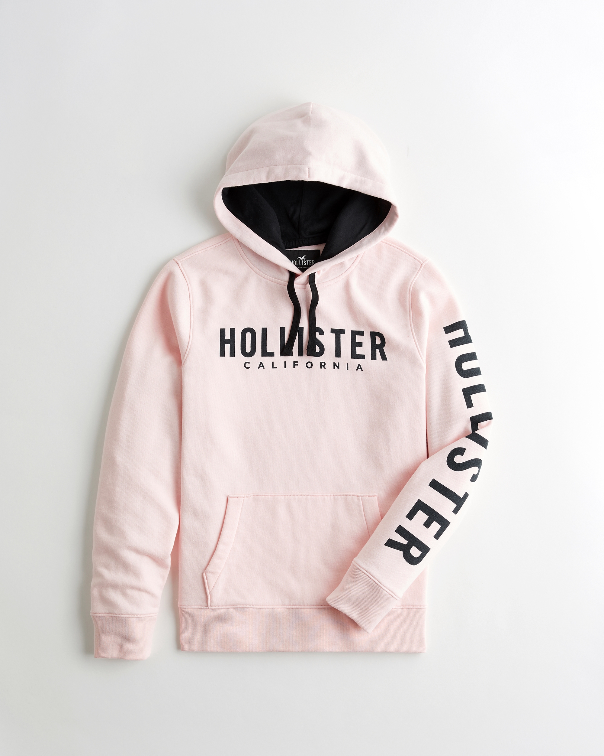 mens pink hollister hoodie