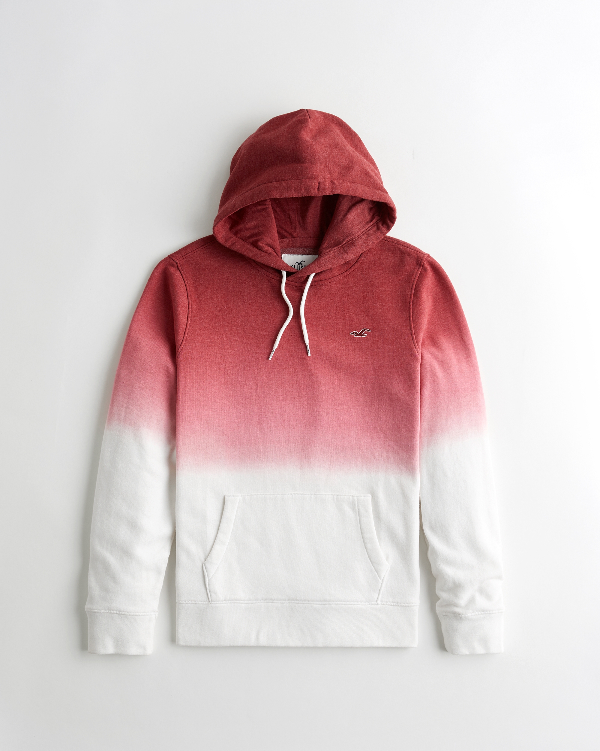red and white hollister hoodie