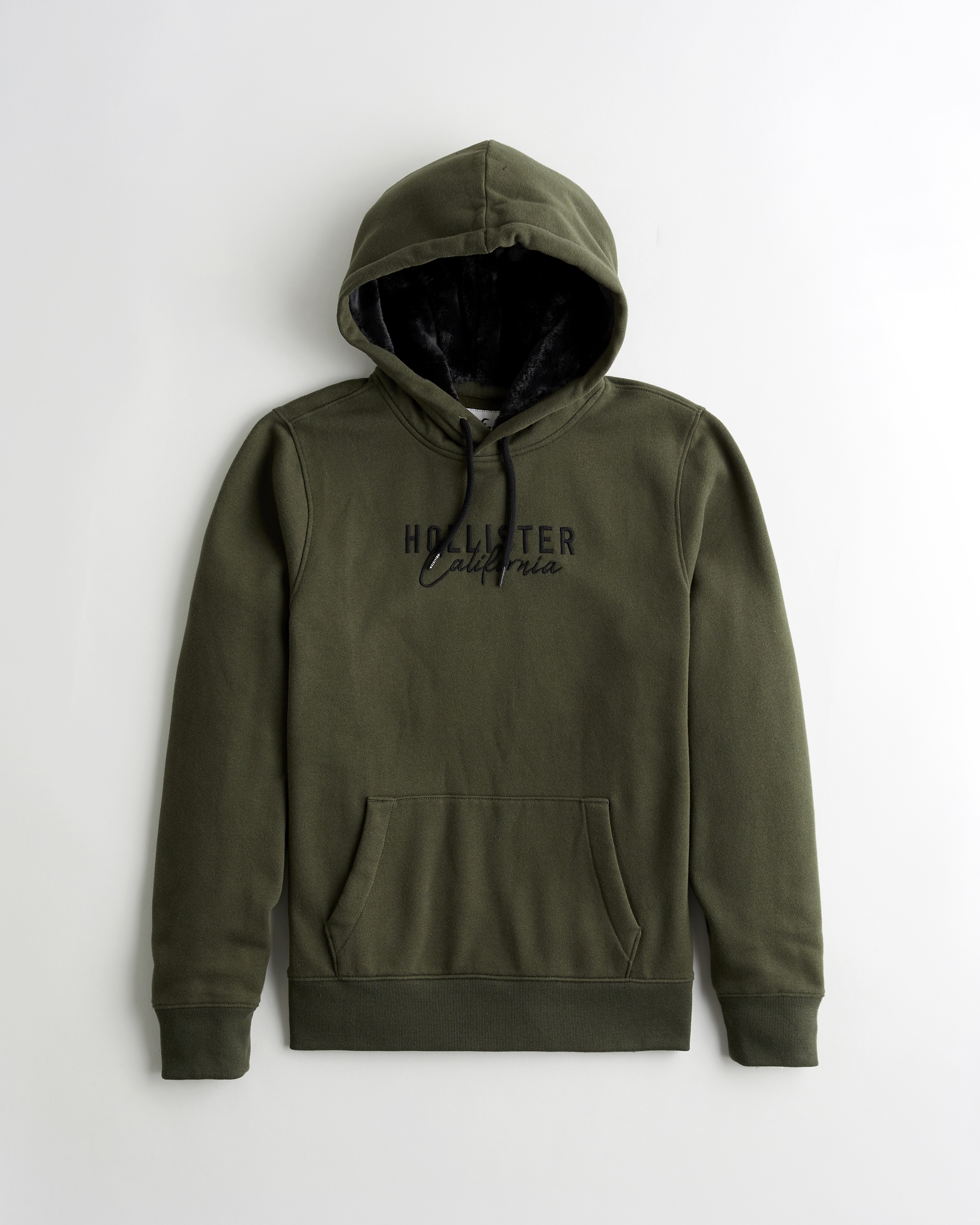 hollister jacket with fur hood