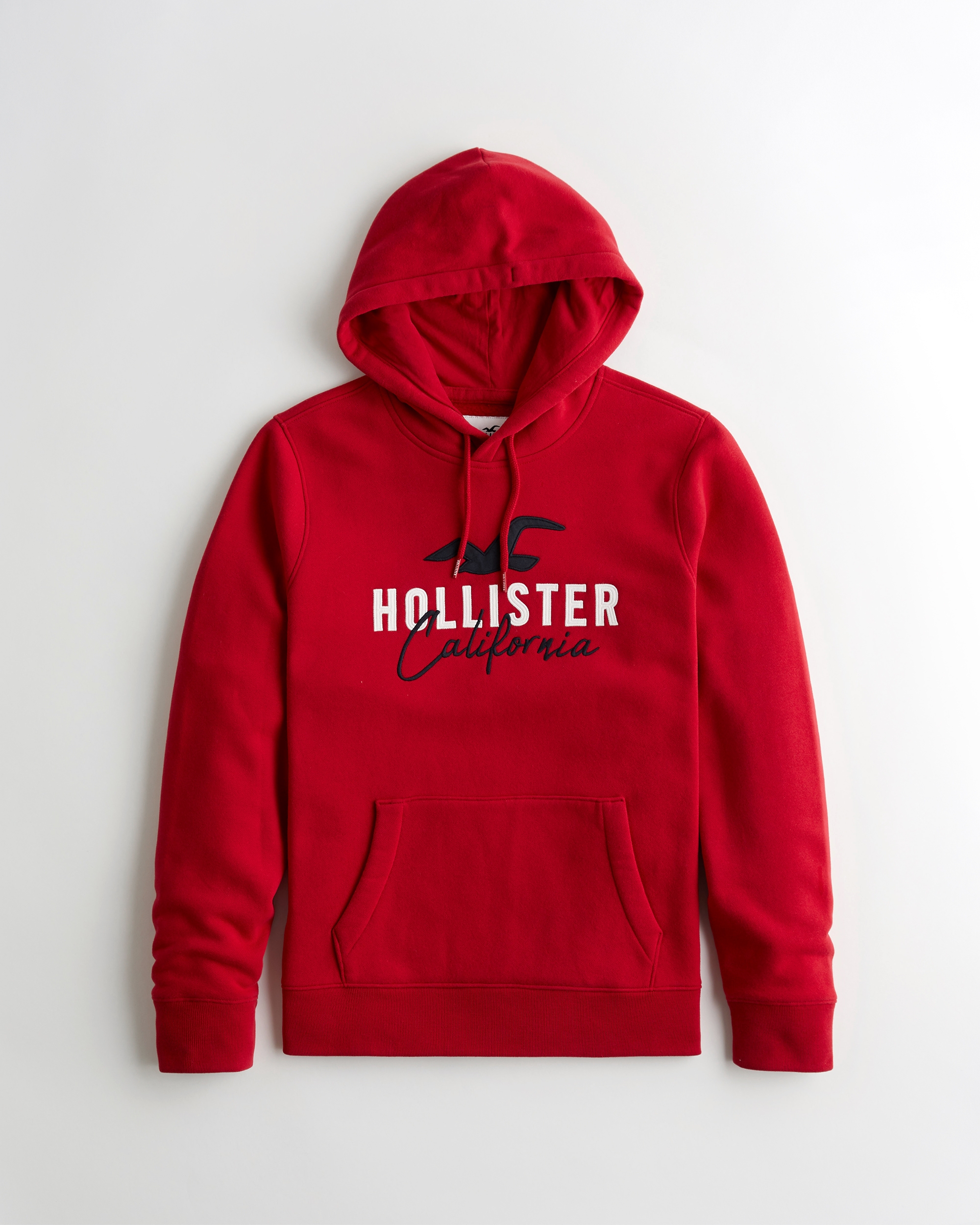 red and white hollister hoodie