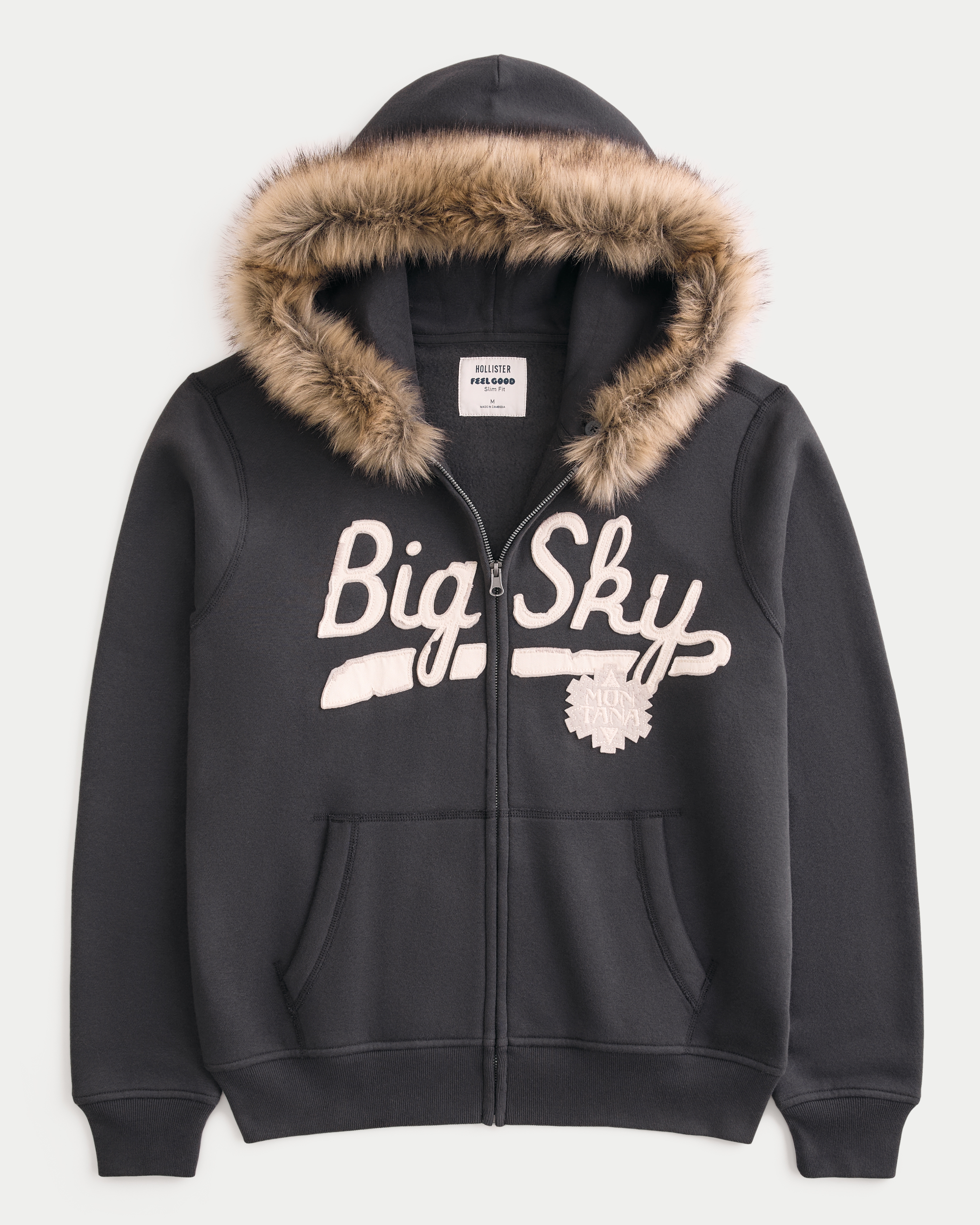 Hollister Feel Good Big Sky Graphic Hoodie
