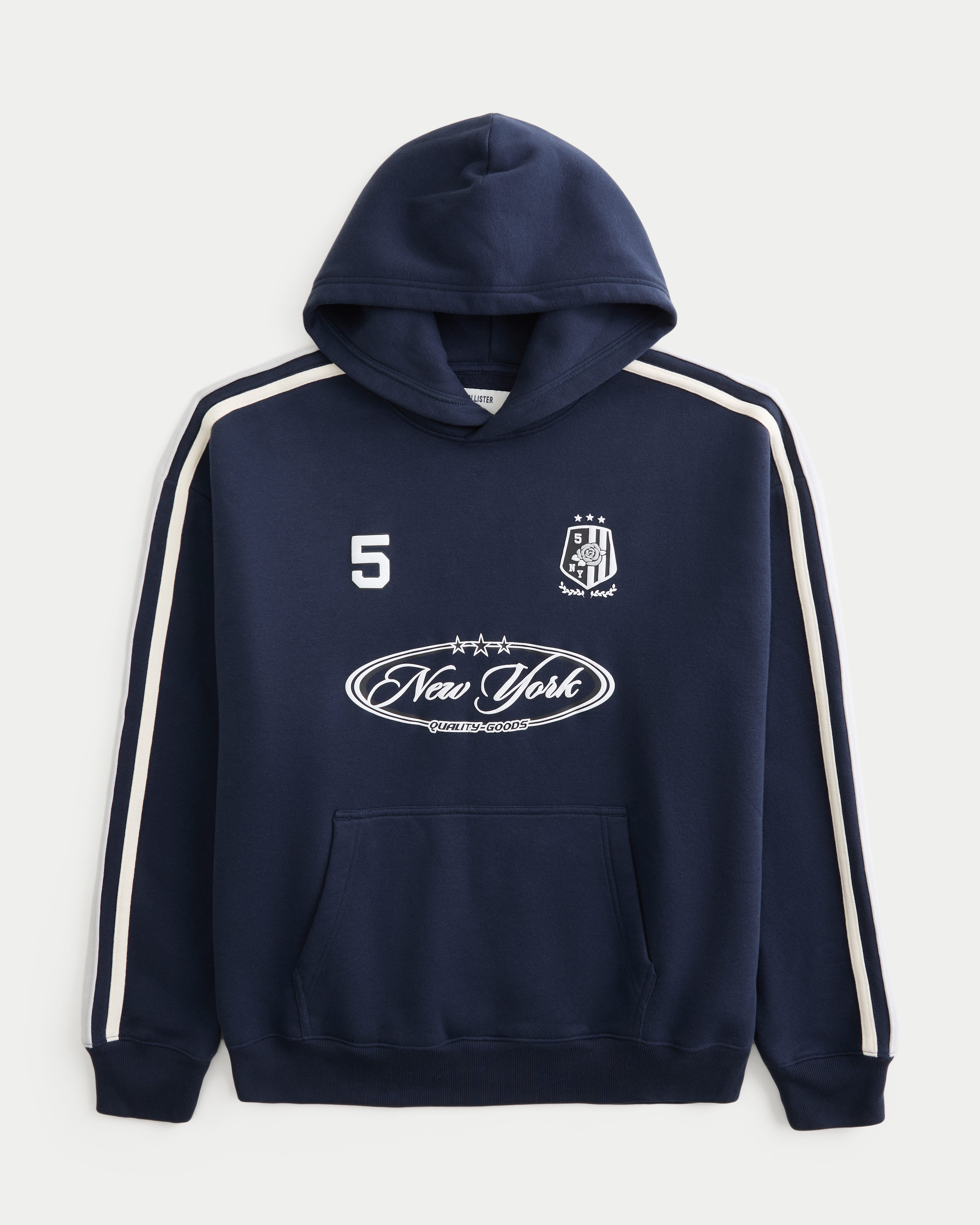 Boxy New York Graphic Hoodie
