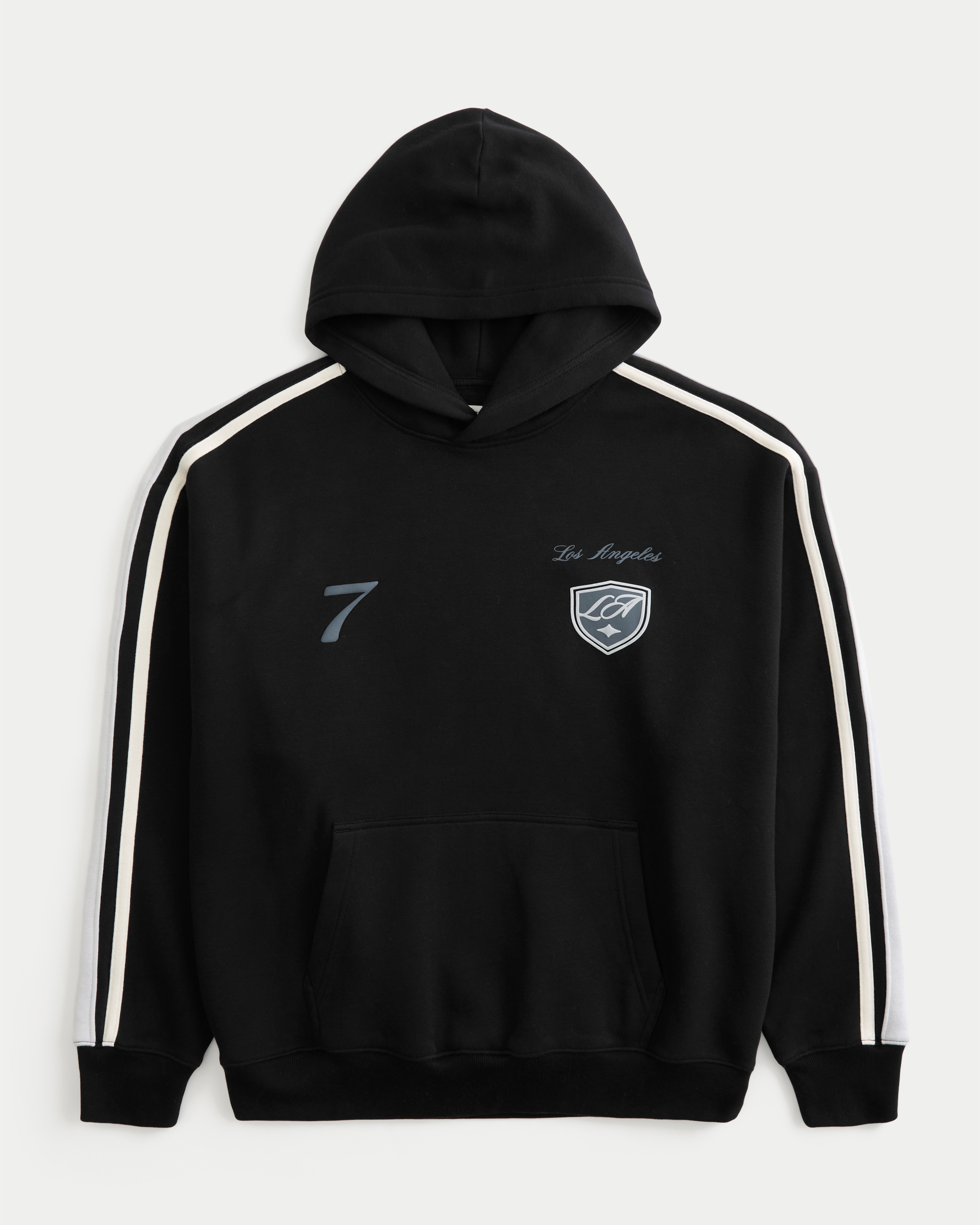Boxy Los Angeles Graphic Hoodie