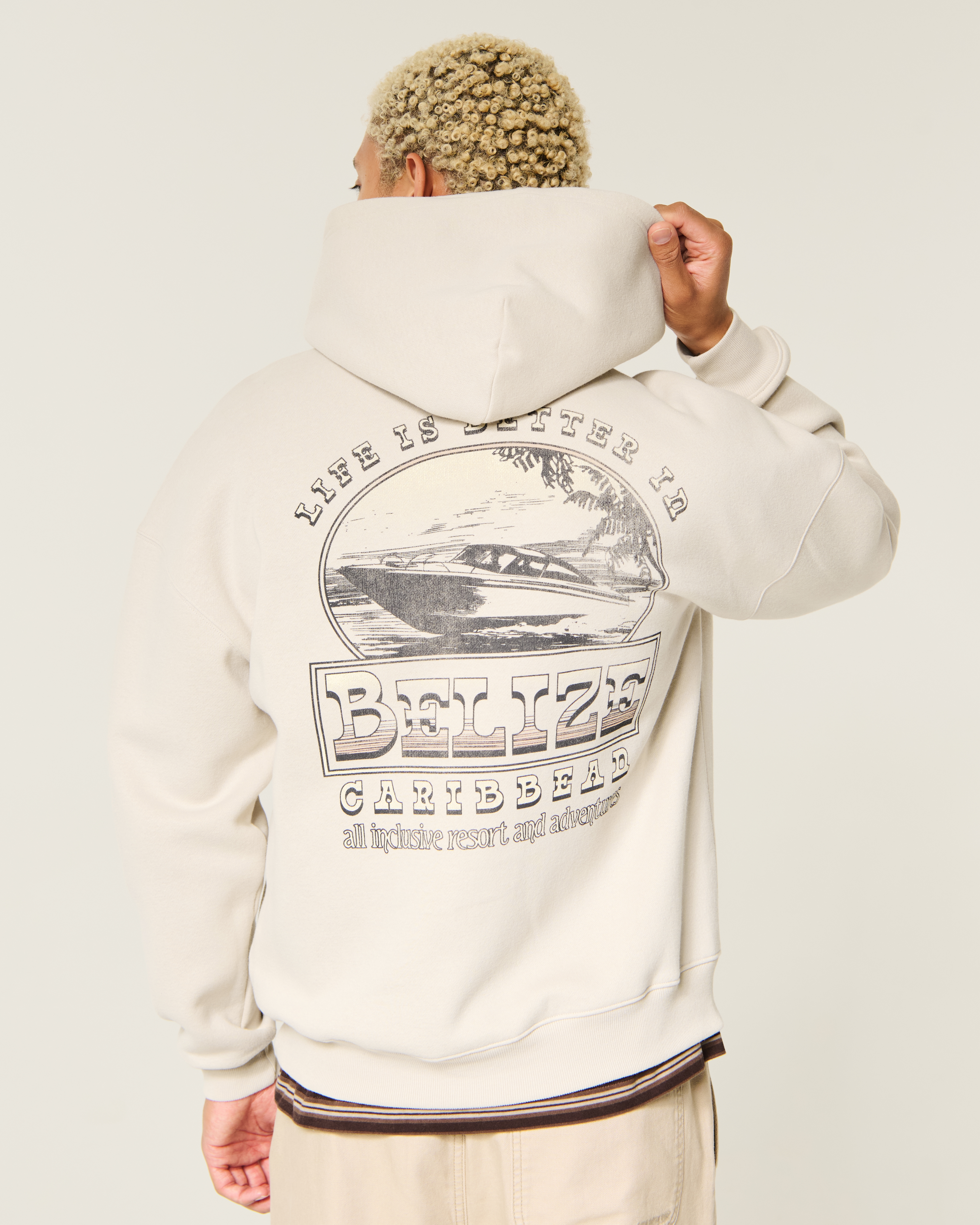 Boxy Belize Graphic Hoodie