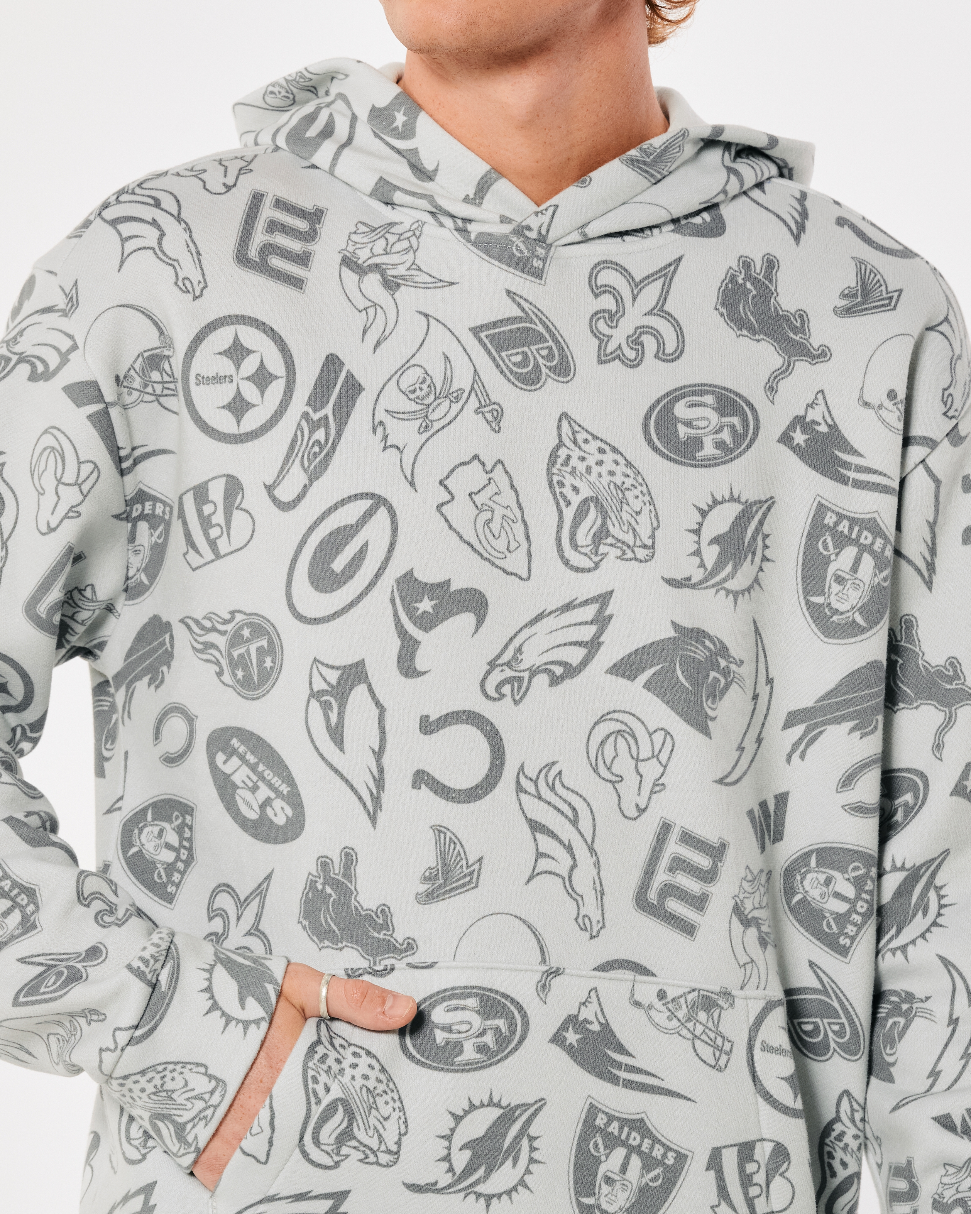 Print logo graphic clearance hoodie