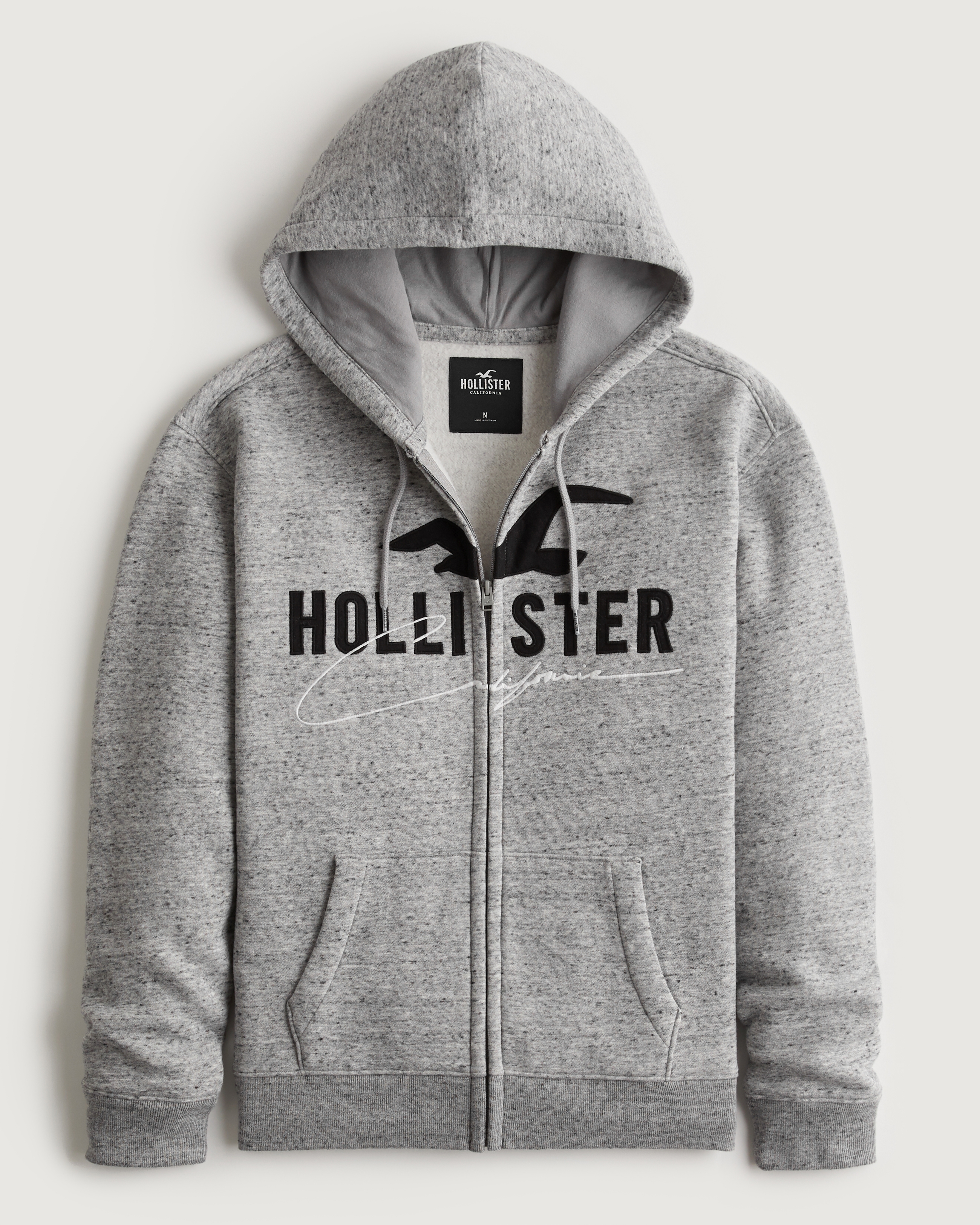 Hollister applique logo online crewneck sweatshirt