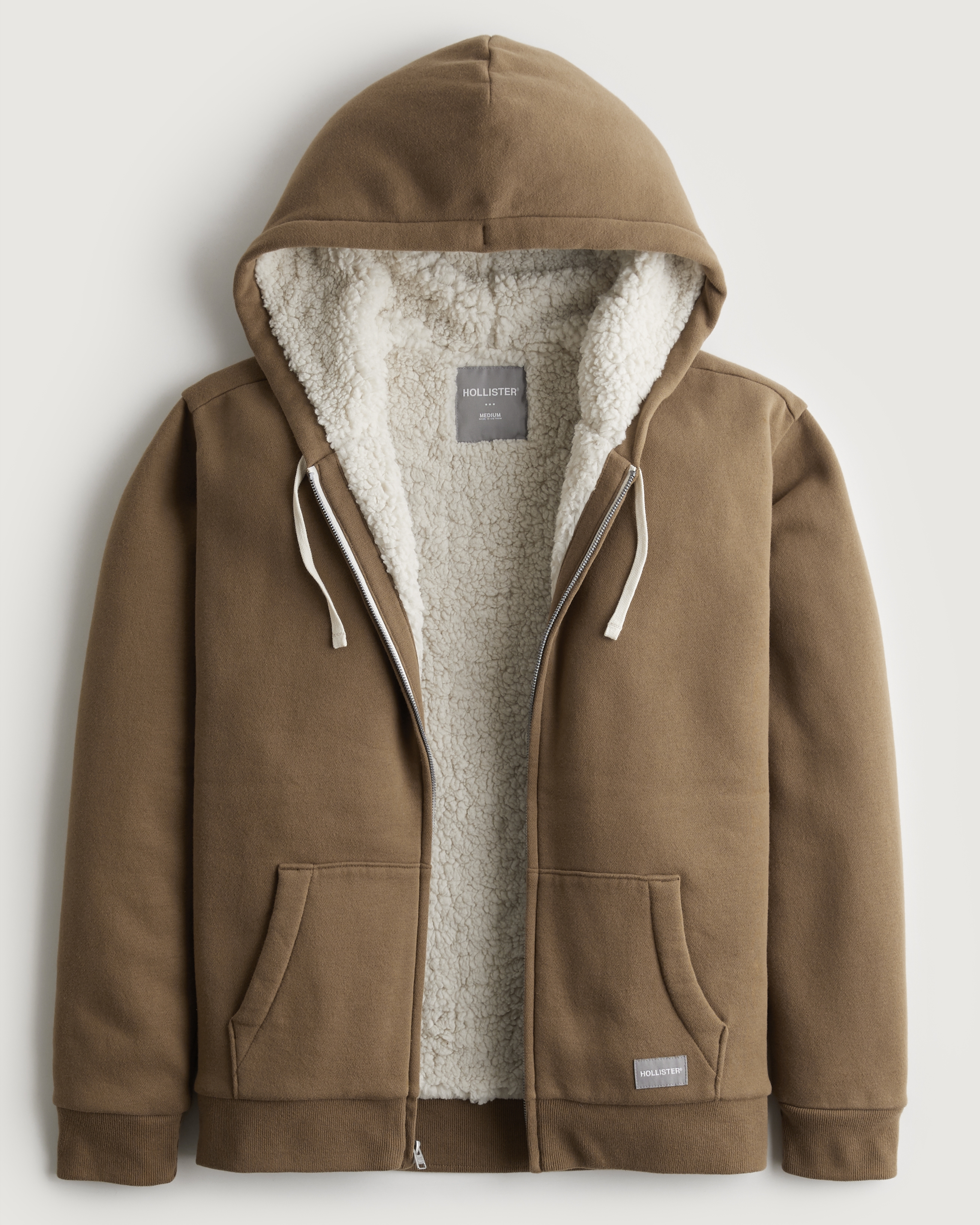 Hollister Sherpa-Lined Full-Zip Hoodie Halifax Shopping, 48% OFF
