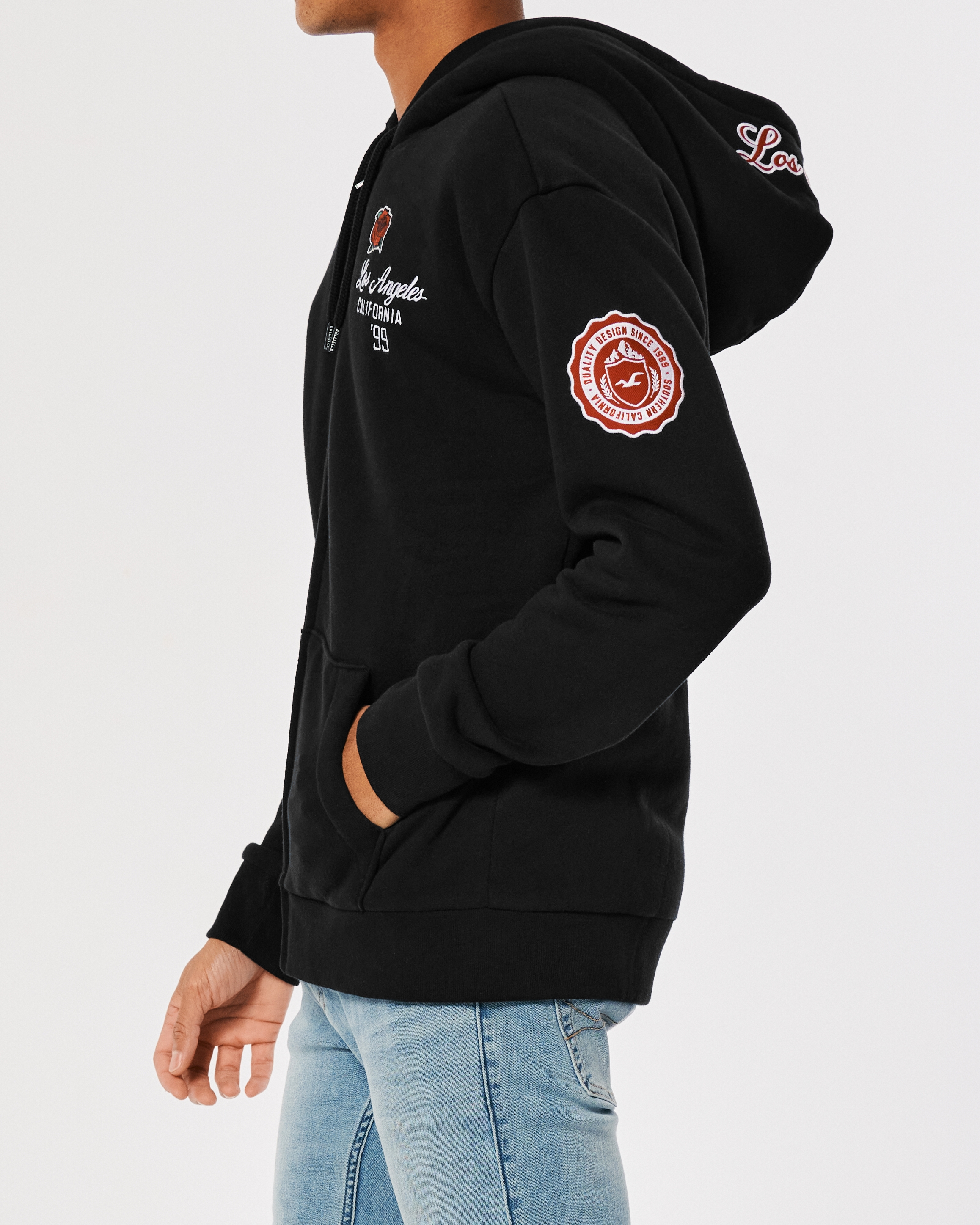 Full zip sherpa online hoodie hollister