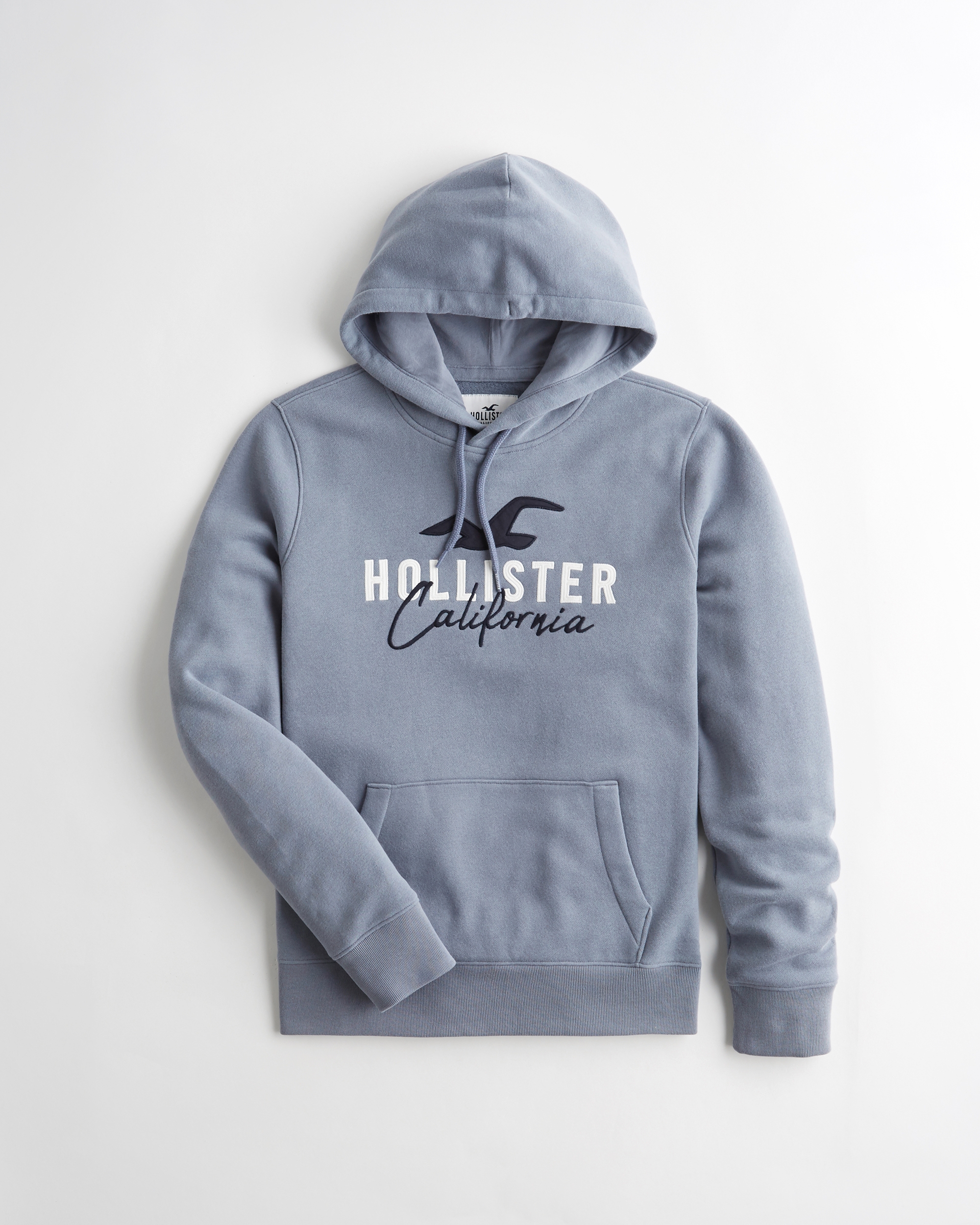 hollister rose embroidered graphic hoodie