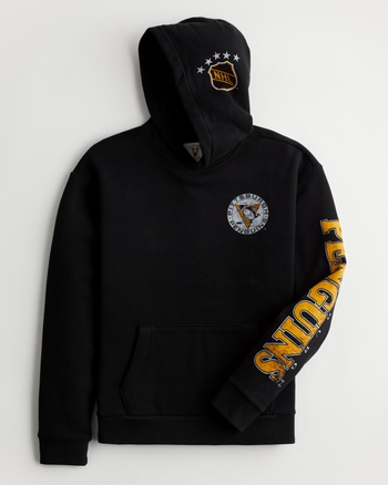 Sweat à Capuche Pittsburgh Penguins NHL Homme XXL Noir Et Jaune - Pré-aimé, Bien Porté CCM
