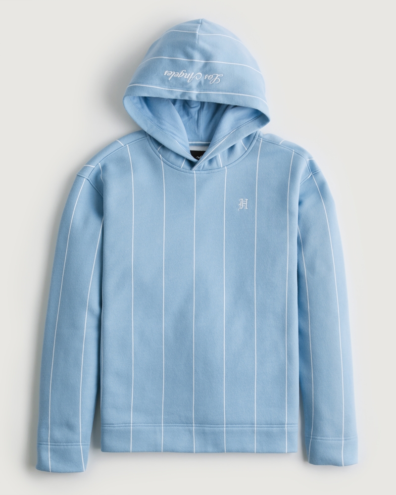 Men's Pinstripe Hoodie Men's Tops