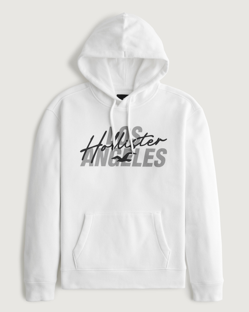 Sleepwear & Loungewear  Hollister Co. Mens Shine Logo Graphic Hoodie Slate  · AmrWadeaArt