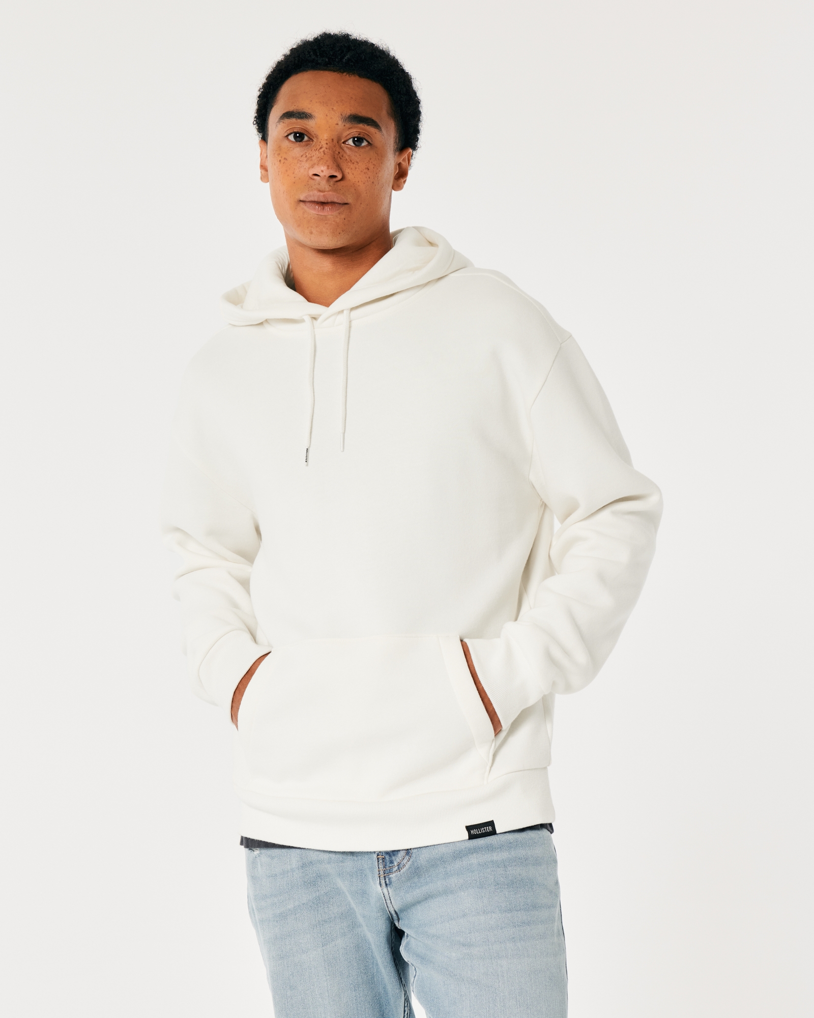 Hollister California Men's Must-Have Collection Lightweight Terry Hoodie  HOM-11 (X-Small, 1626-229) at  Men's Clothing store