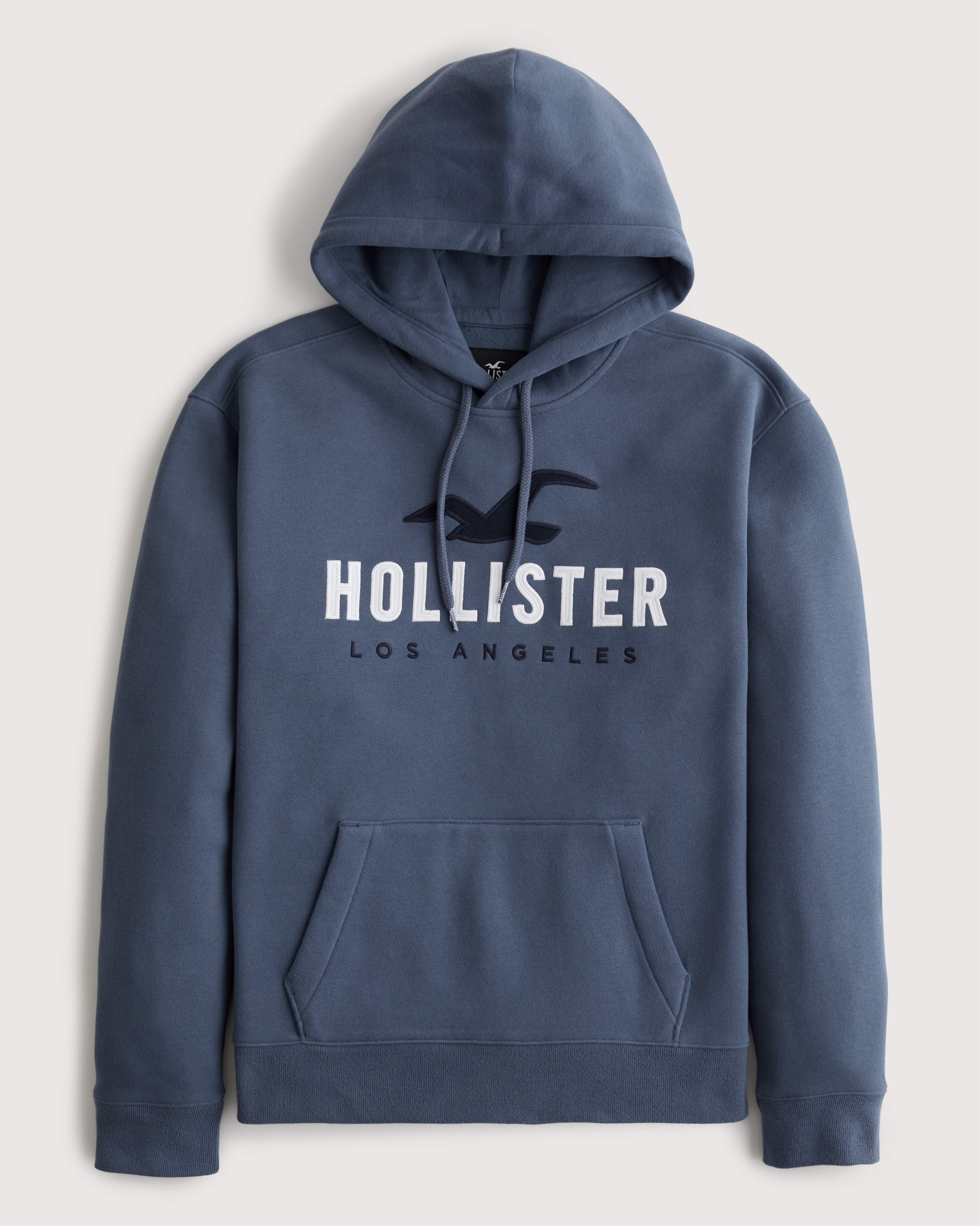 Hollister printed logo outlet graphic hoodie