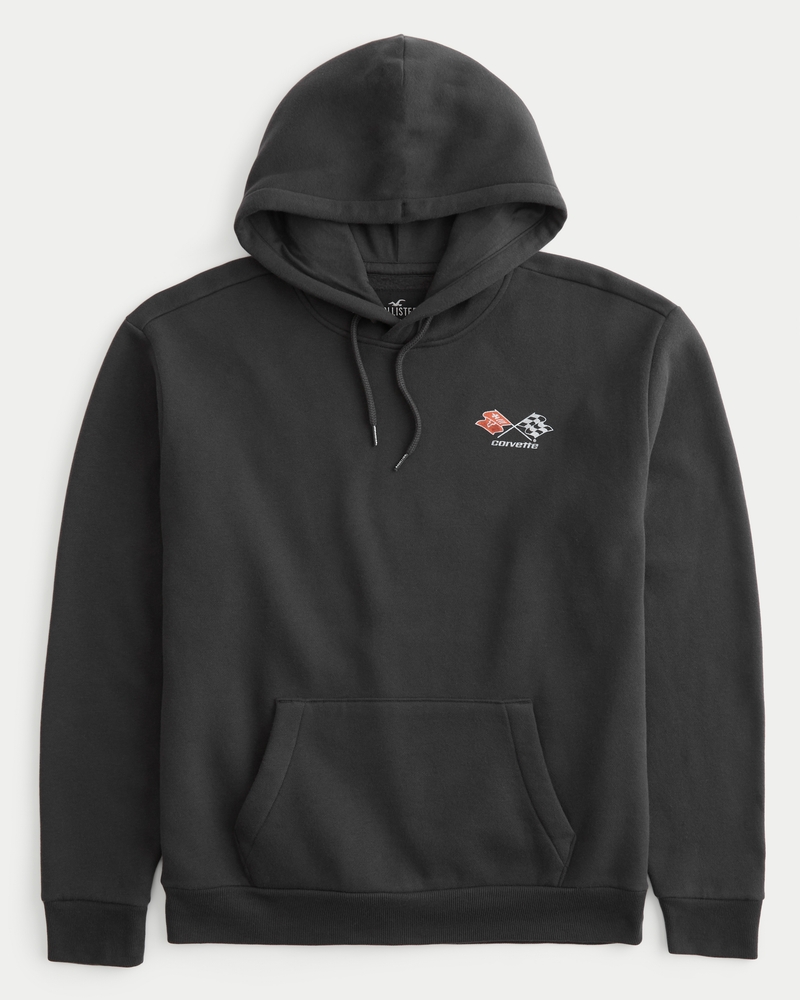 Men's Relaxed Corvette Graphic Hoodie, Men's Clearance