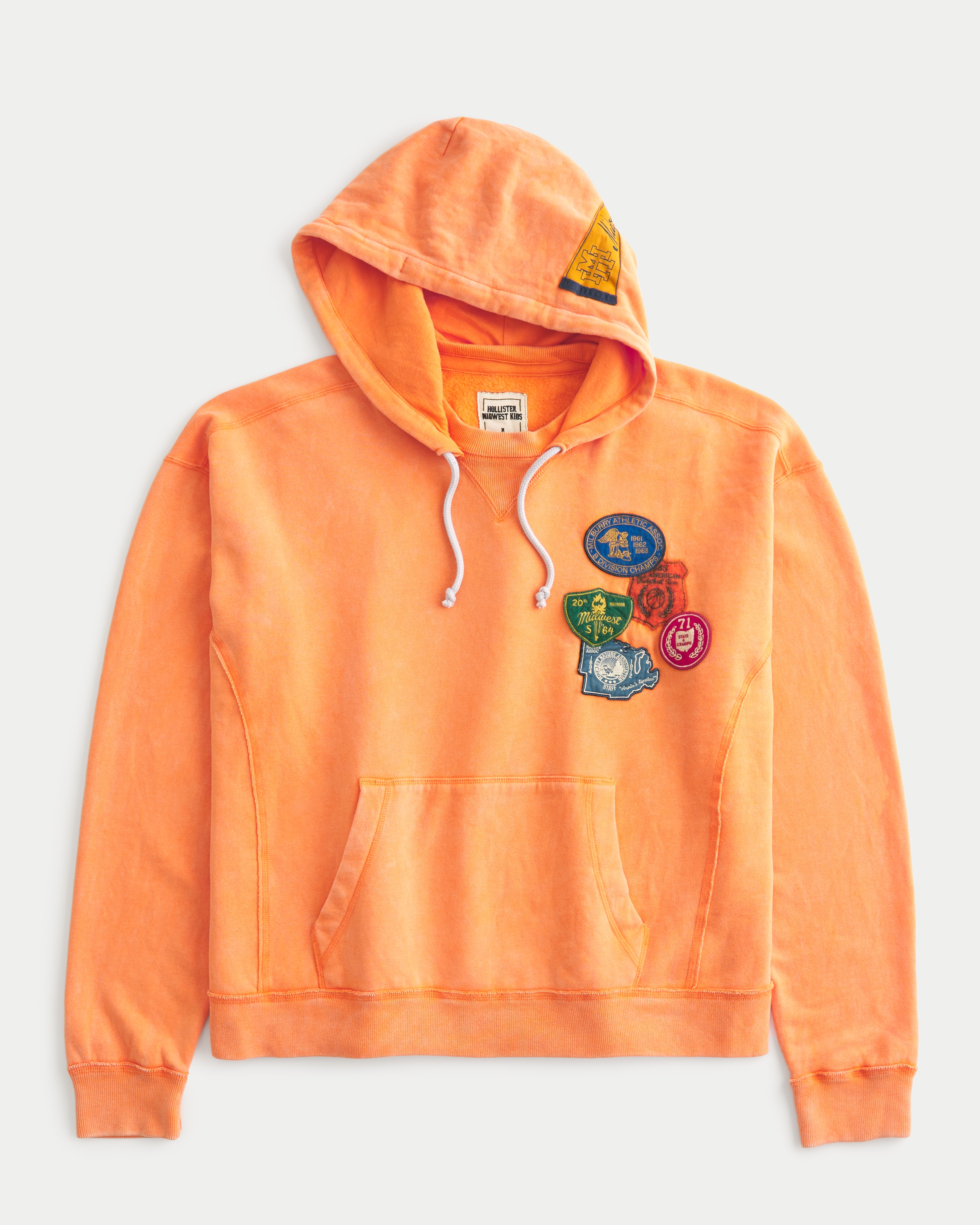 Hollister x Midwest Kids Oversized Crop Graphic Hoodie