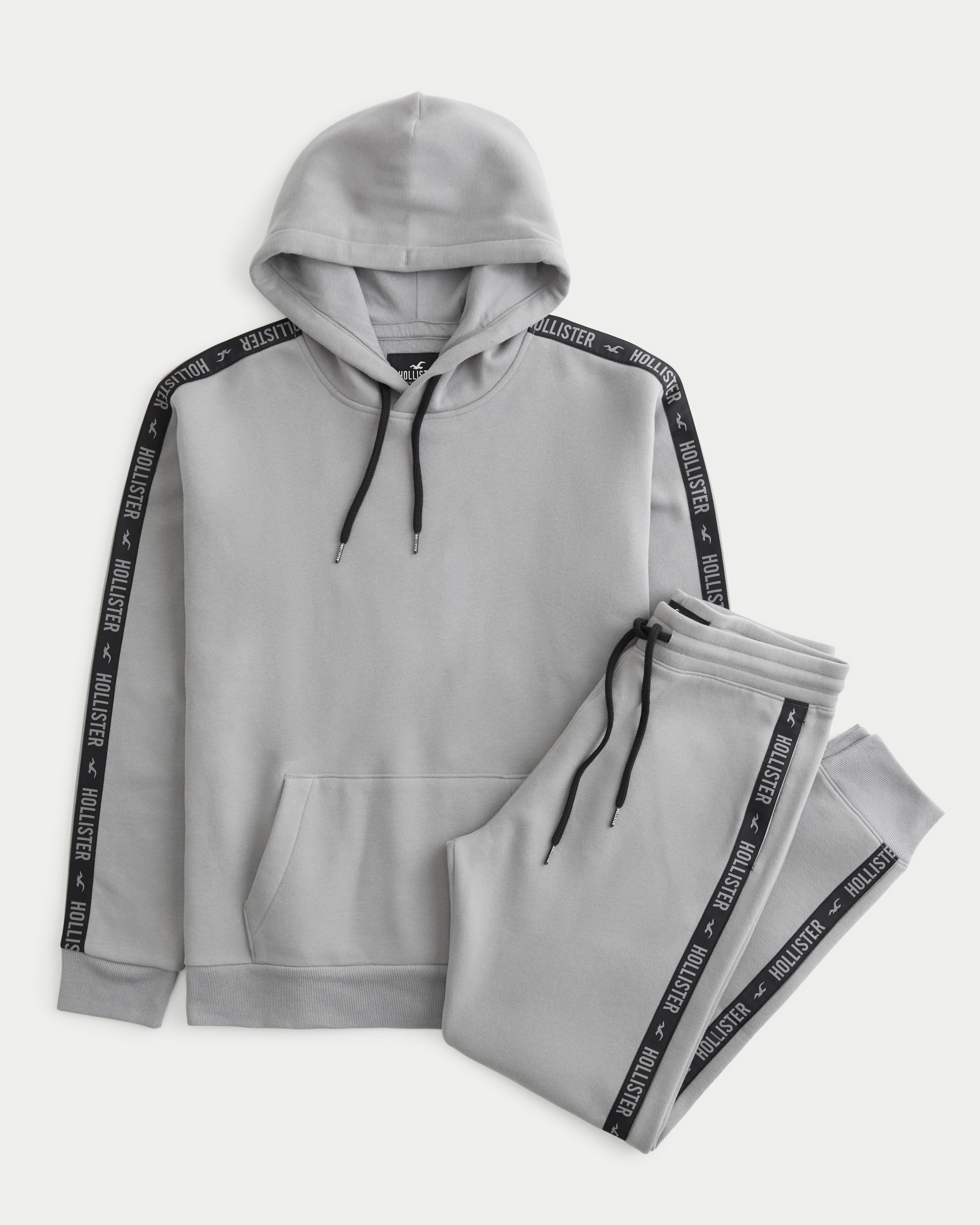 Hollister logo tape hoodie on sale