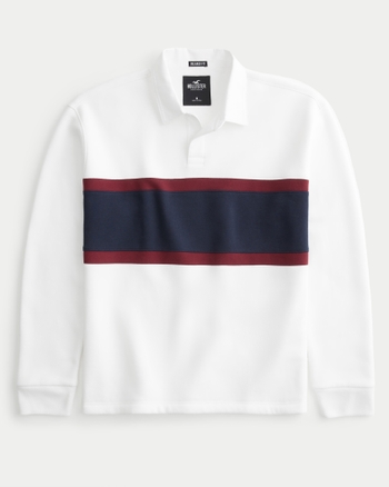 Men s Relaxed Rugby Sweatshirt Men s Sale HollisterCo