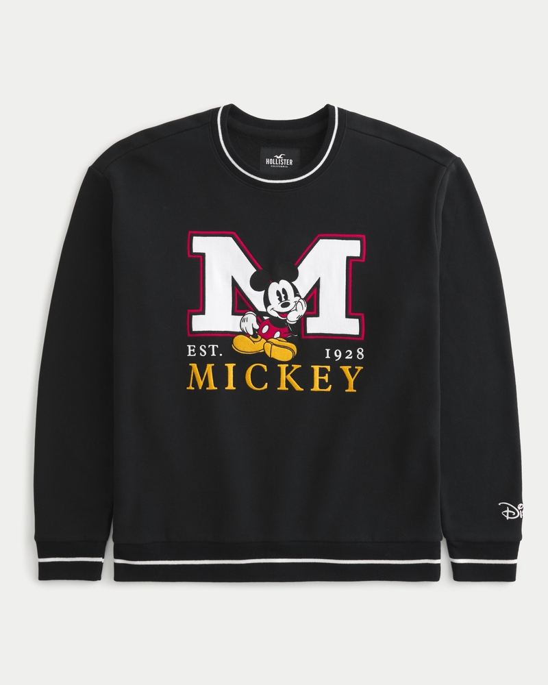 Men's Relaxed Mickey Graphic Crew Sweatshirt | Men's Tops | HollisterCo.com