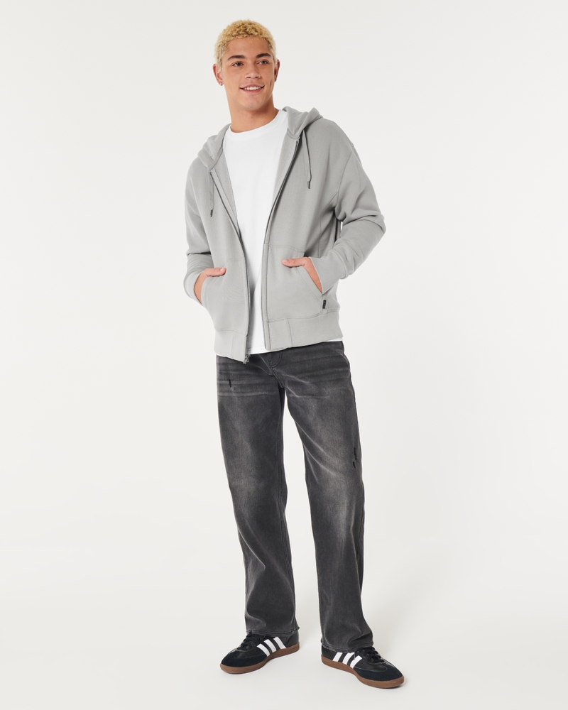 Men's Relaxed Heavyweight Zip-Up Hoodie