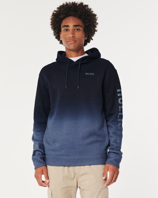 Navy deals hollister hoodie