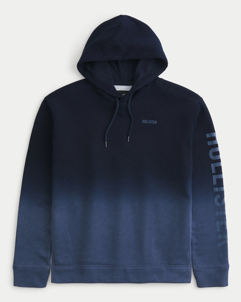 Hollister blue 2025 and white hoodie