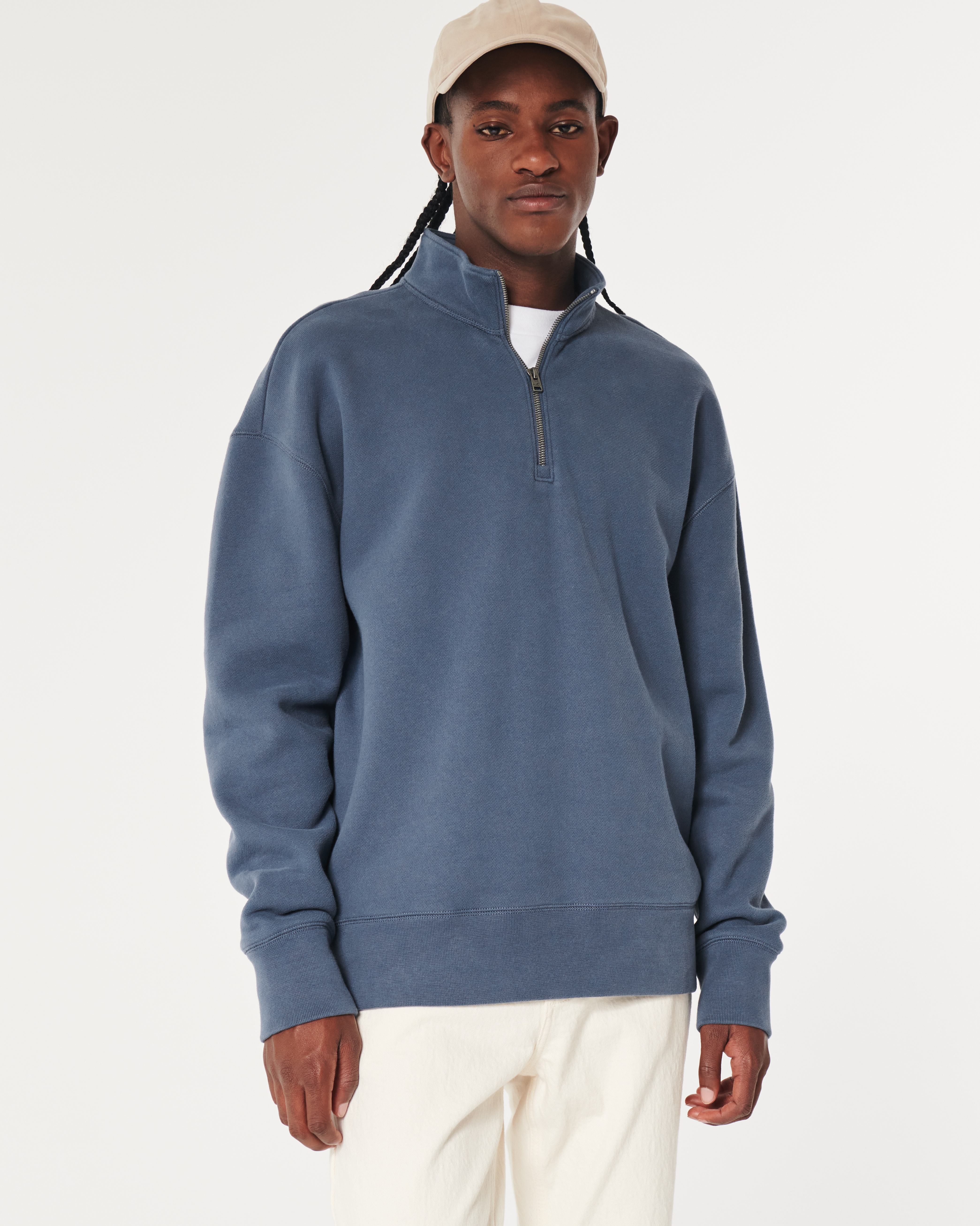 Men s Relaxed Heavyweight Quarter Zip Sweatshirt Men s Sale