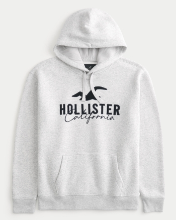 Hollister logo graphic hoodie cheap