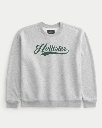 Hollister logo graphic crewneck best sale sweatshirt