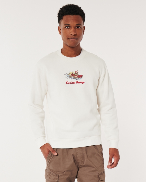 Hollister Relaxed Los Angeles Lakers Print Graphic Crew Sweatshirt