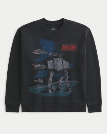 Men's Relaxed Star Wars Graphic Crew Sweatshirt, Men's Clearance