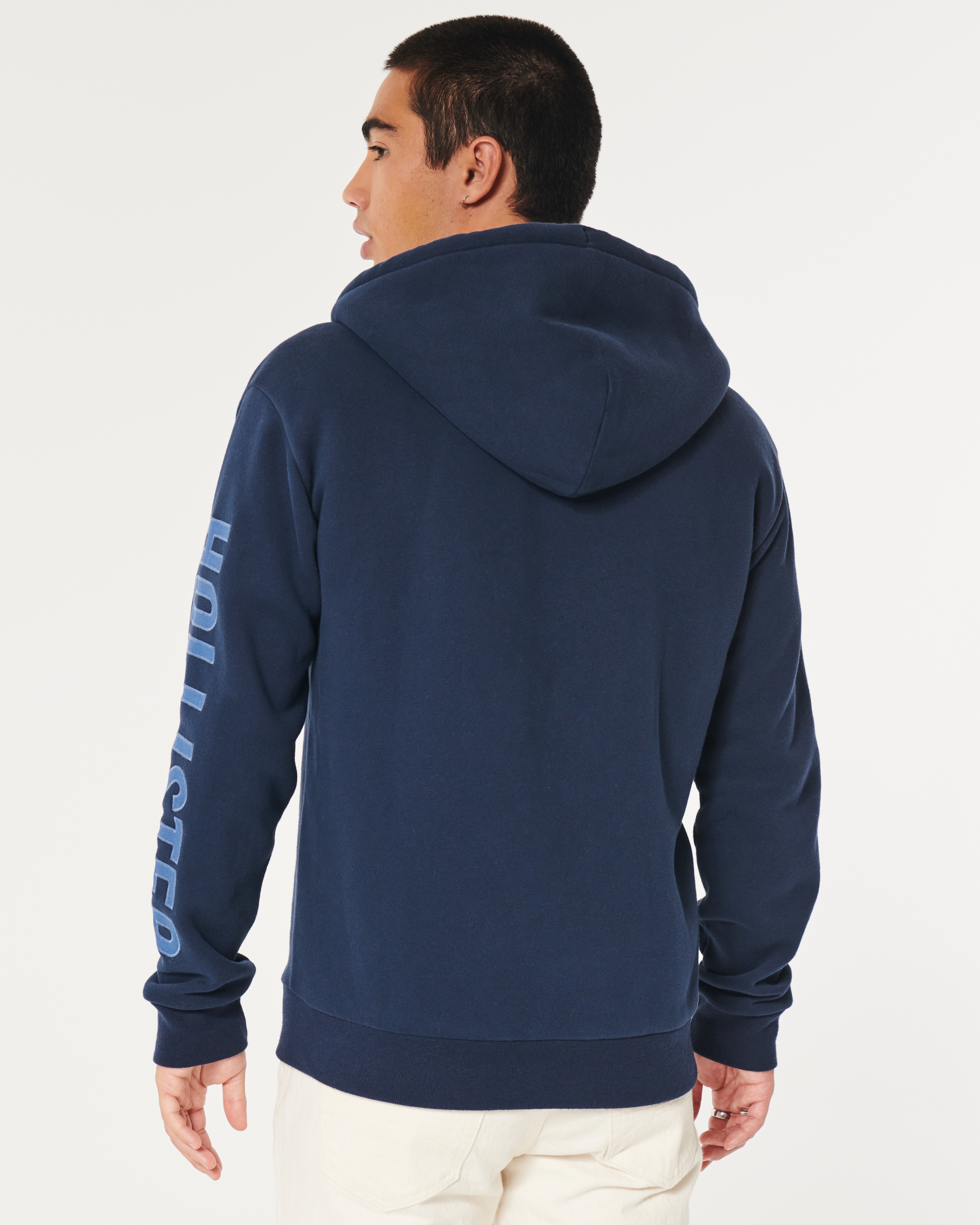 Mens shearling clearance hoodie