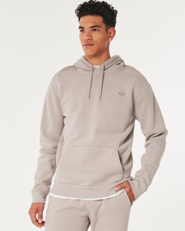 Hollister Feel Good Icon Hoodie in Grey for Men