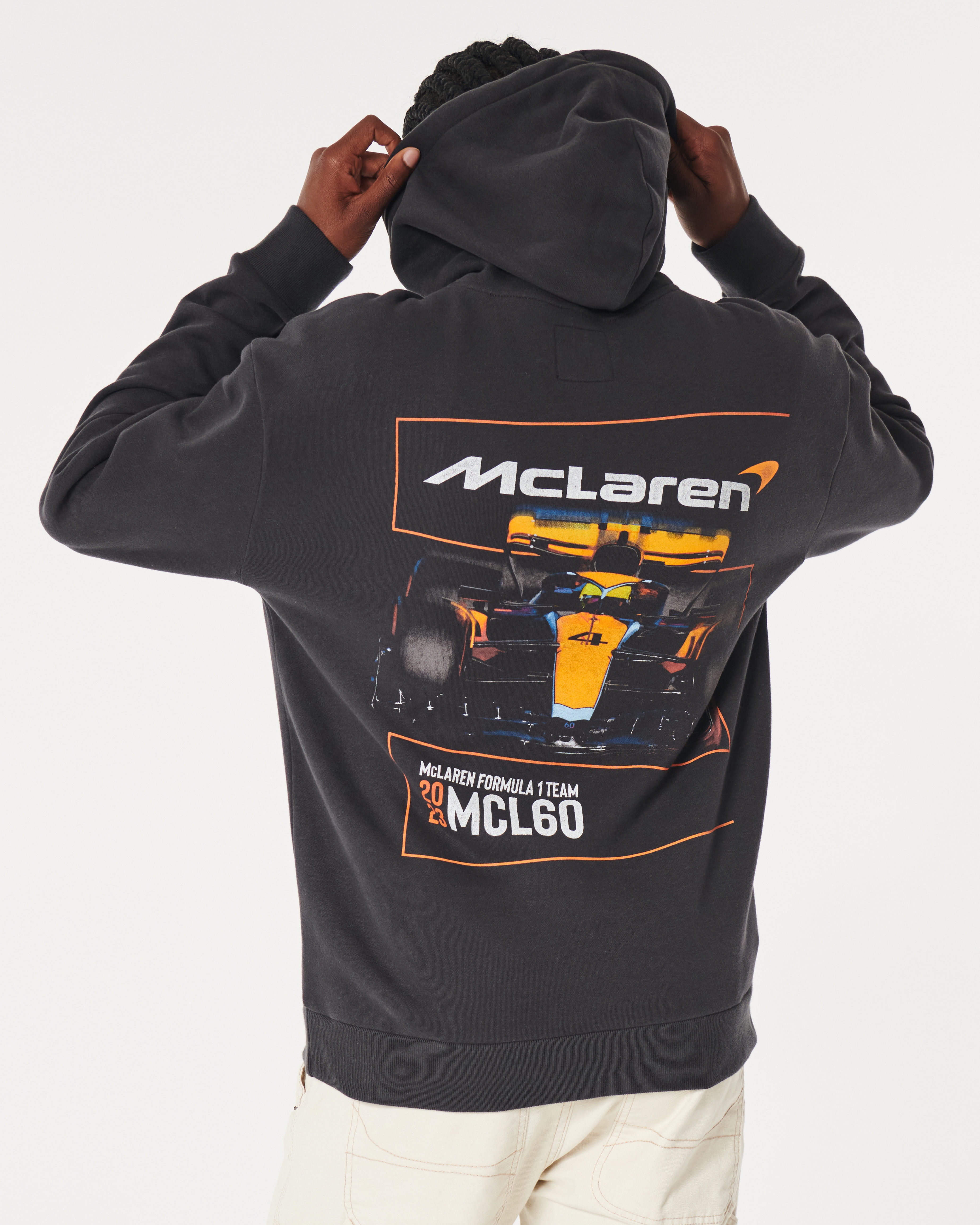 Men s Relaxed McLaren Graphic Hoodie Men s Sleepwear