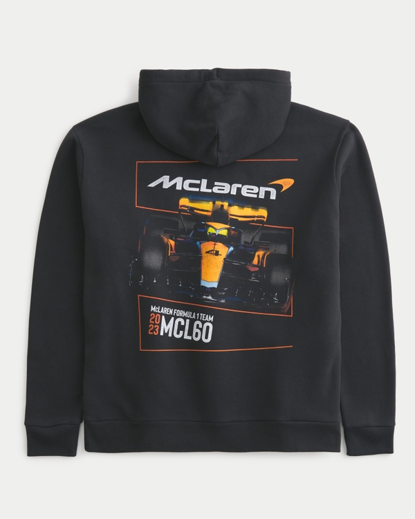 Relaxed McLaren Graphic Hoodie, Black - Mclaren