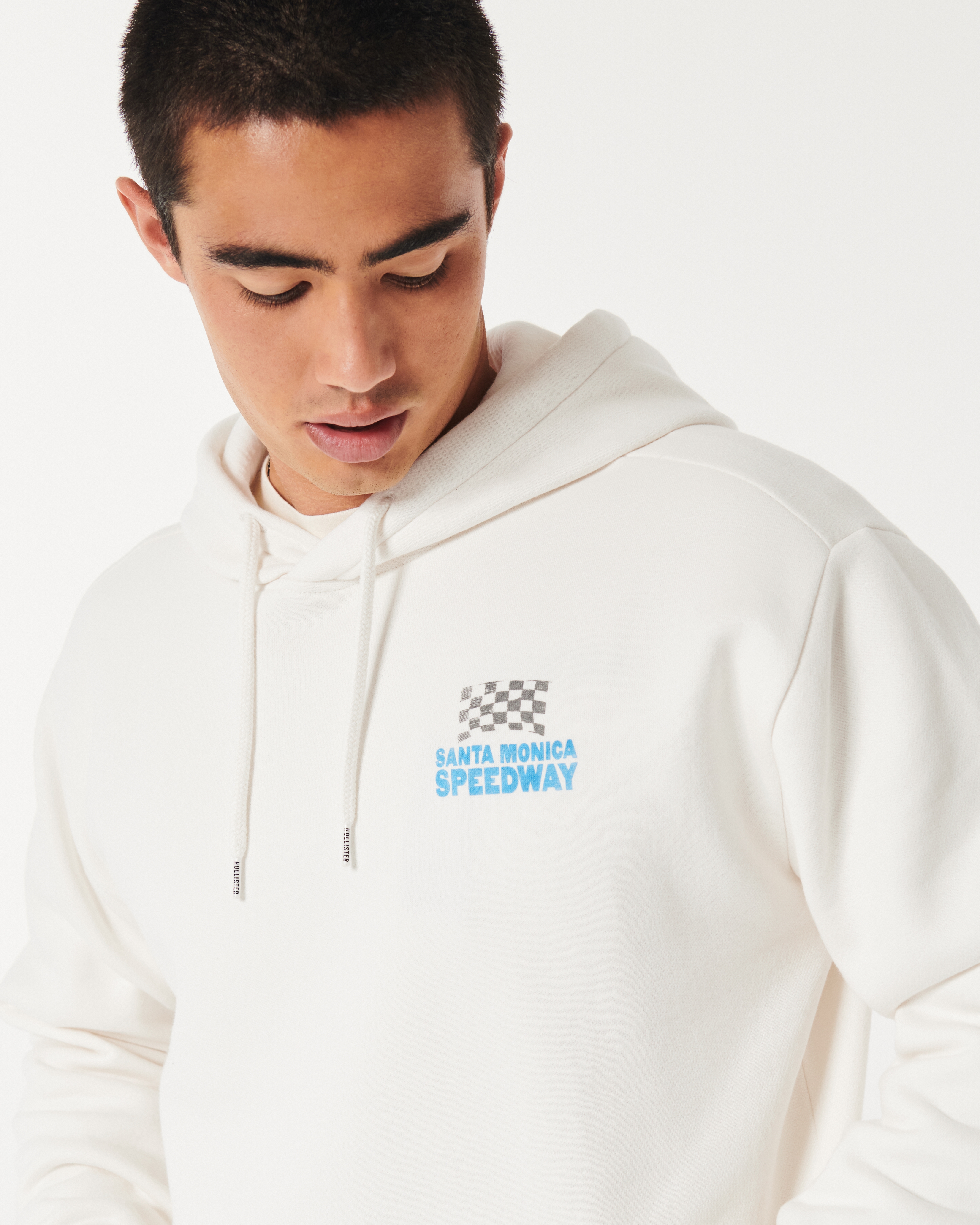Hollister Relaxed Crosby Street Records Graphic Hoodie