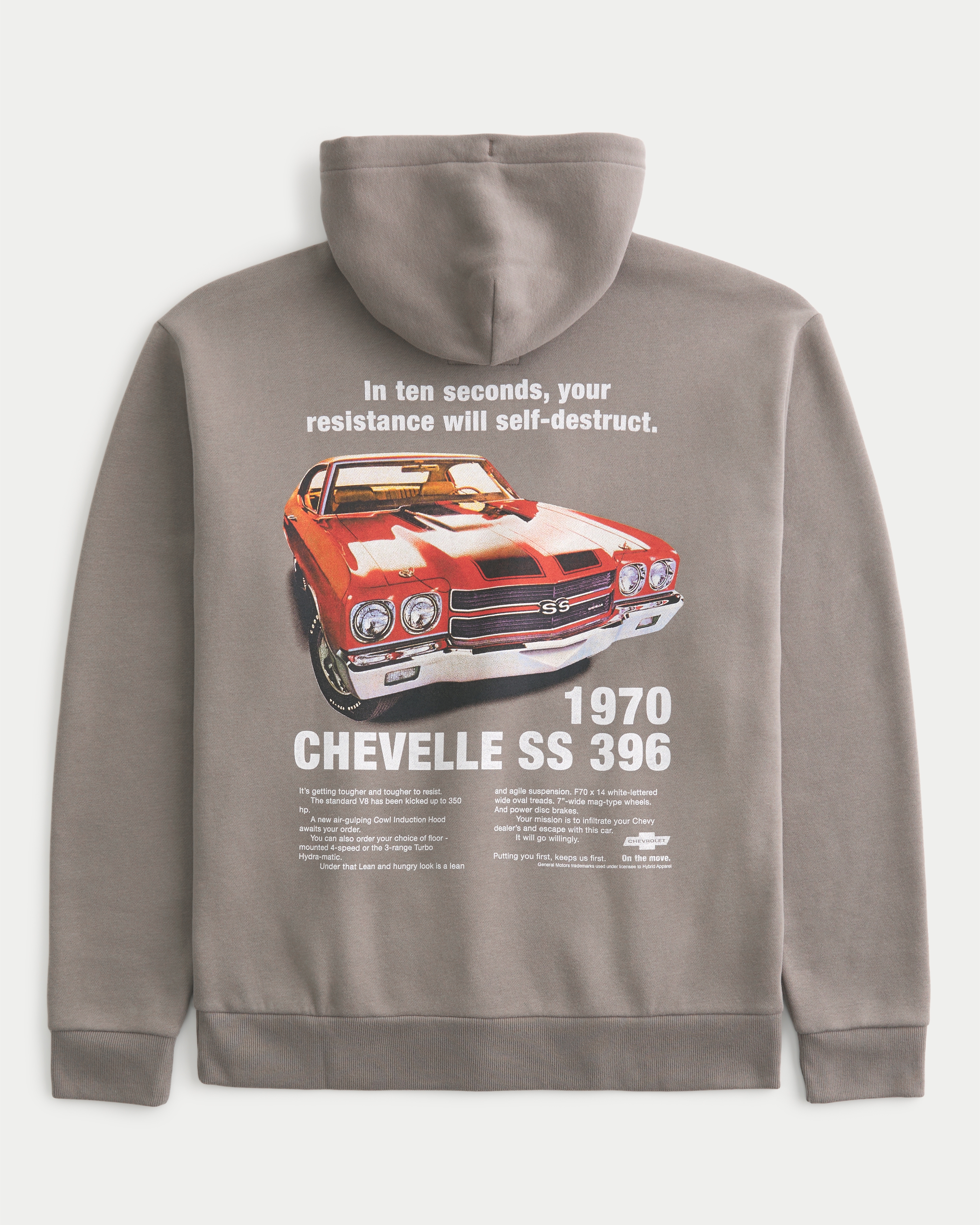 Women s Relaxed Chevrolet Chevelle Graphic Hoodie Women s Sale HollisterCo