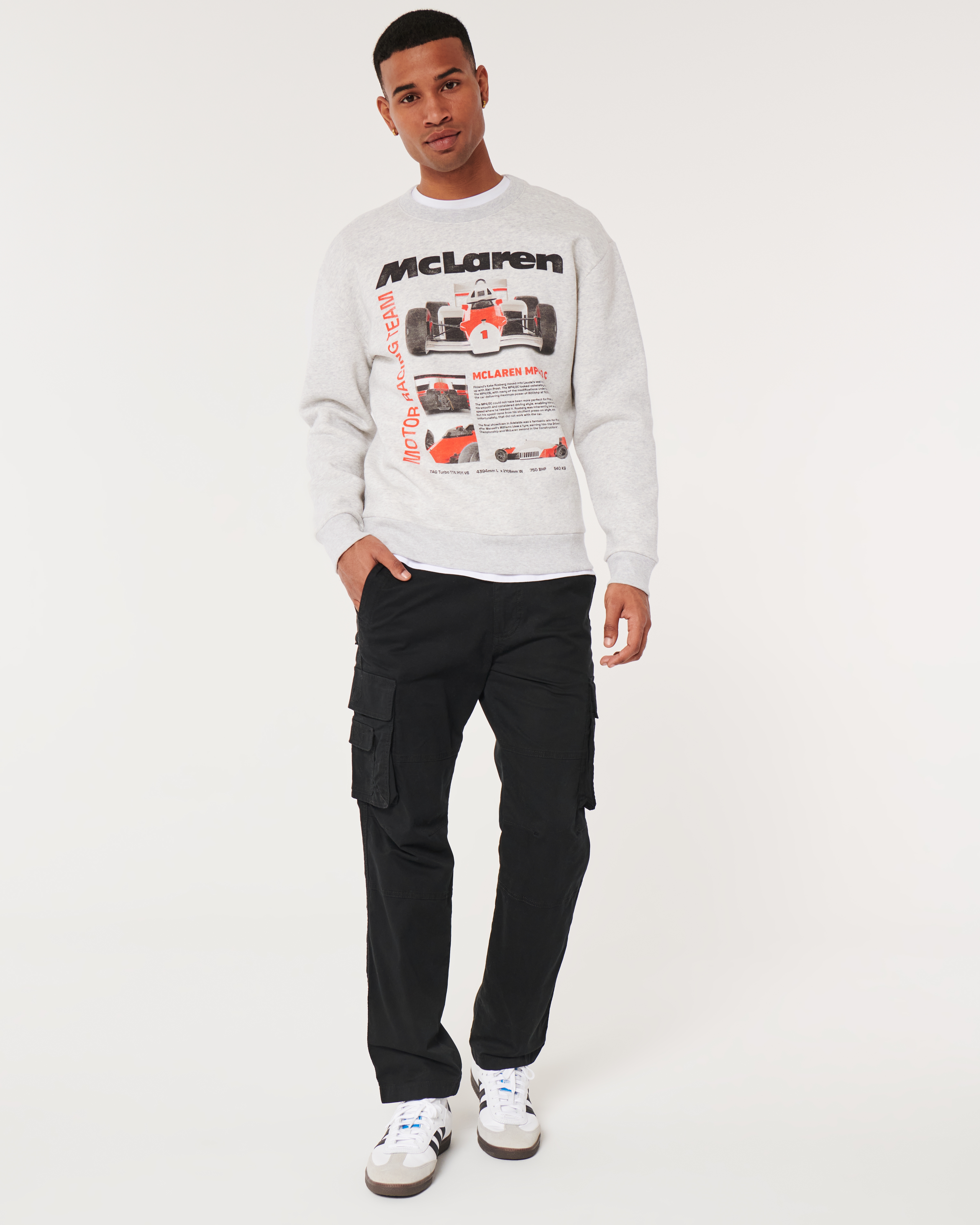 Relaxed McLaren Graphic Crew Sweatshirt