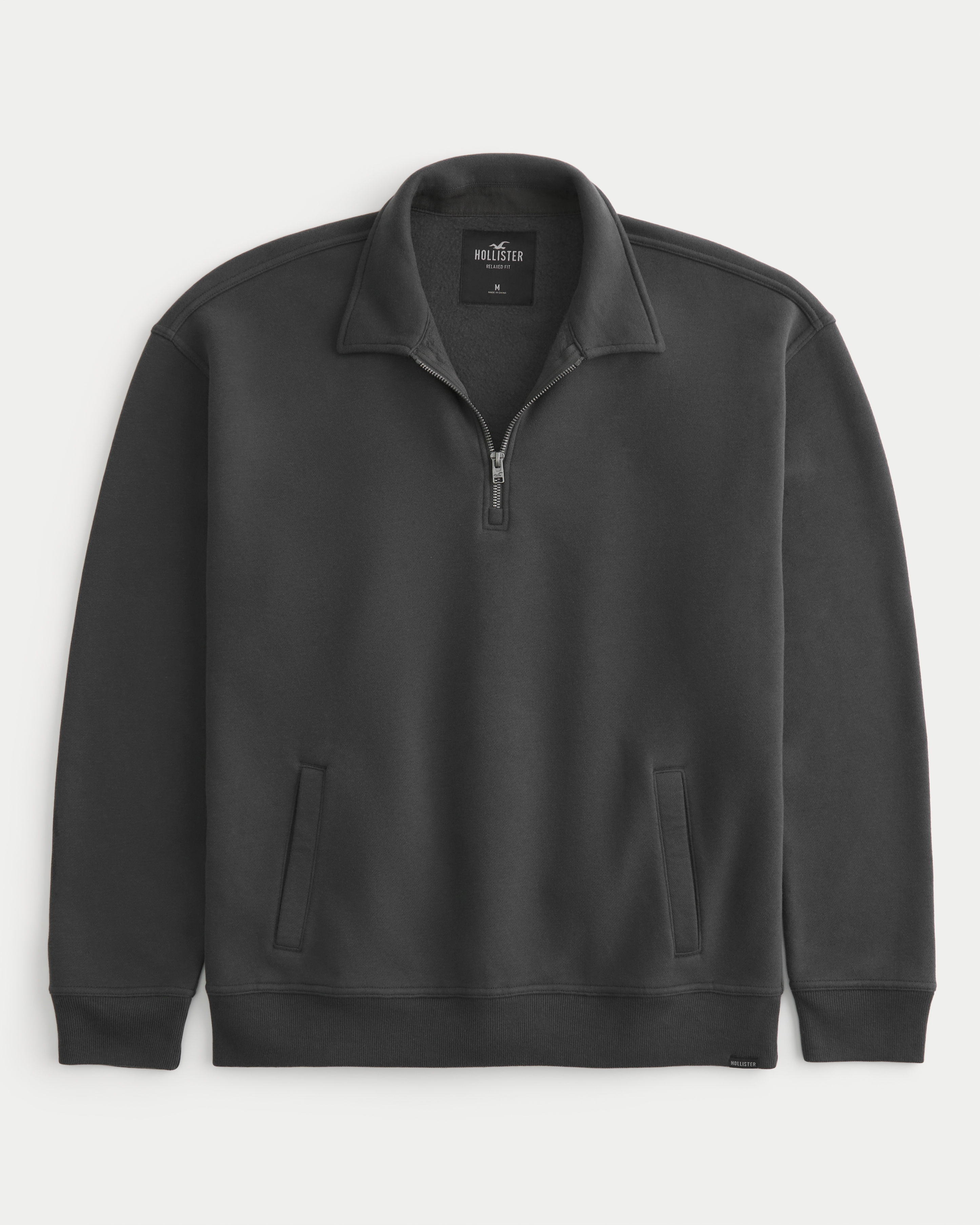 Quarter zip hot sale pullover hollister