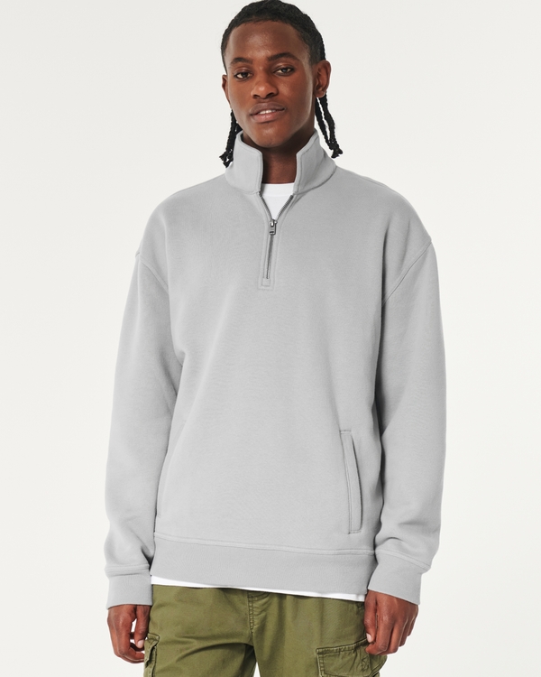 Mens Crew Neck Sweatshirts - Black & Grey | Hollister Co.