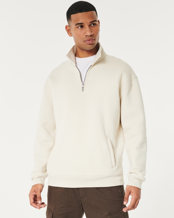 Hoodies & Sweatshirts  Hollister Co. Mens Varsity Graphic Hoodie Cream ·  AmrWadeaArt