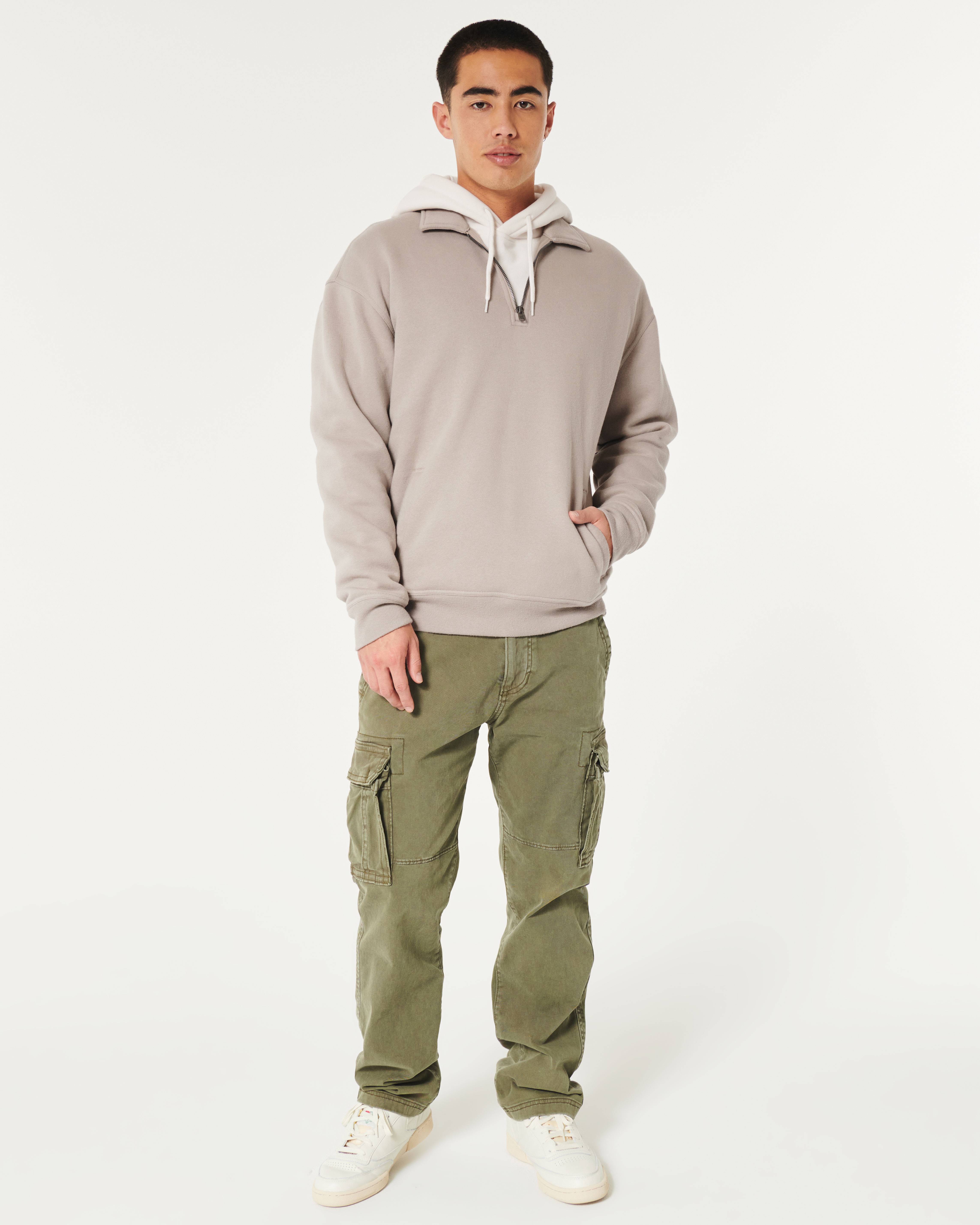 Hollister half zip online sweatshirt