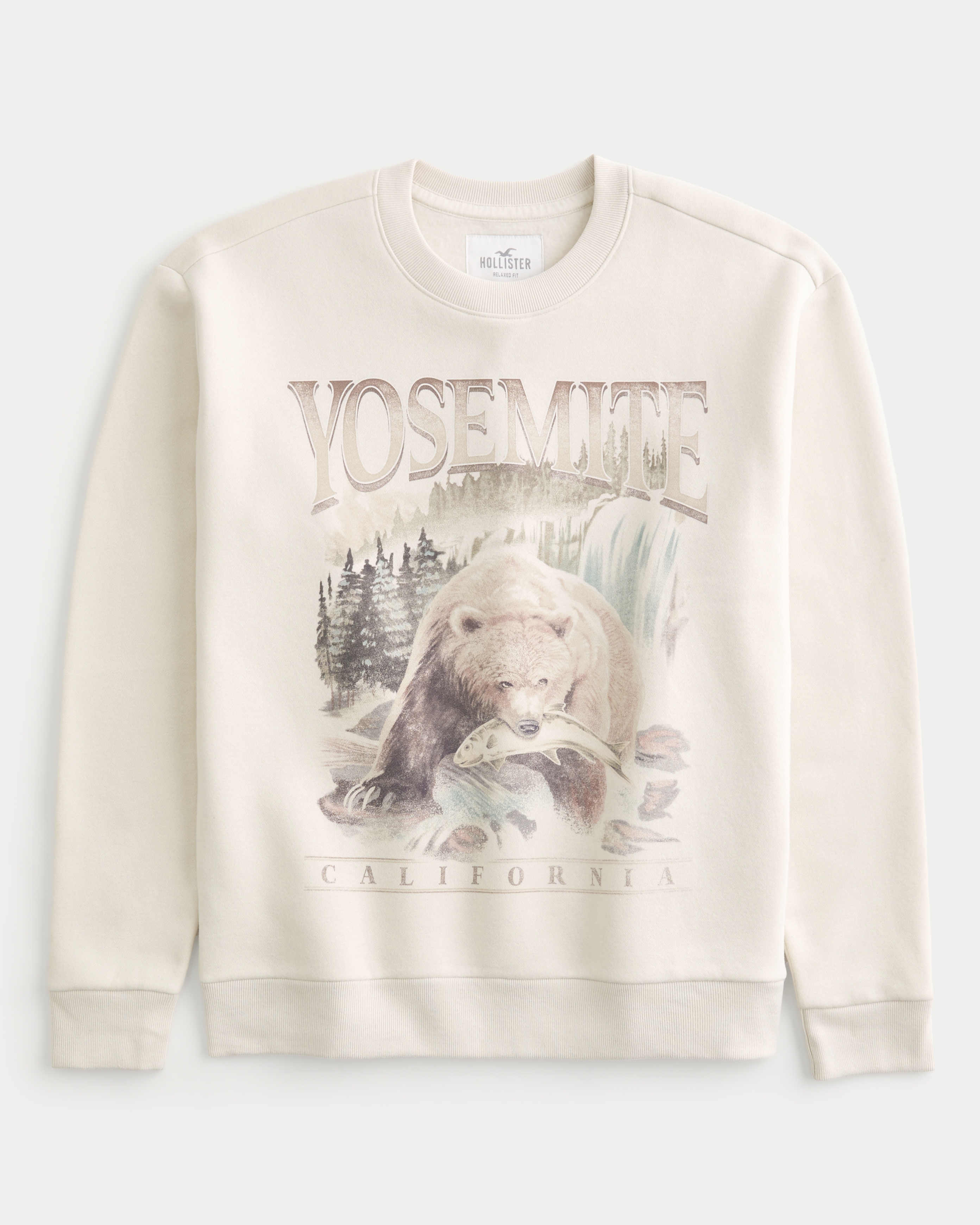 Men s Relaxed Yosemite Graphic Crew Sweatshirt Men s Tops