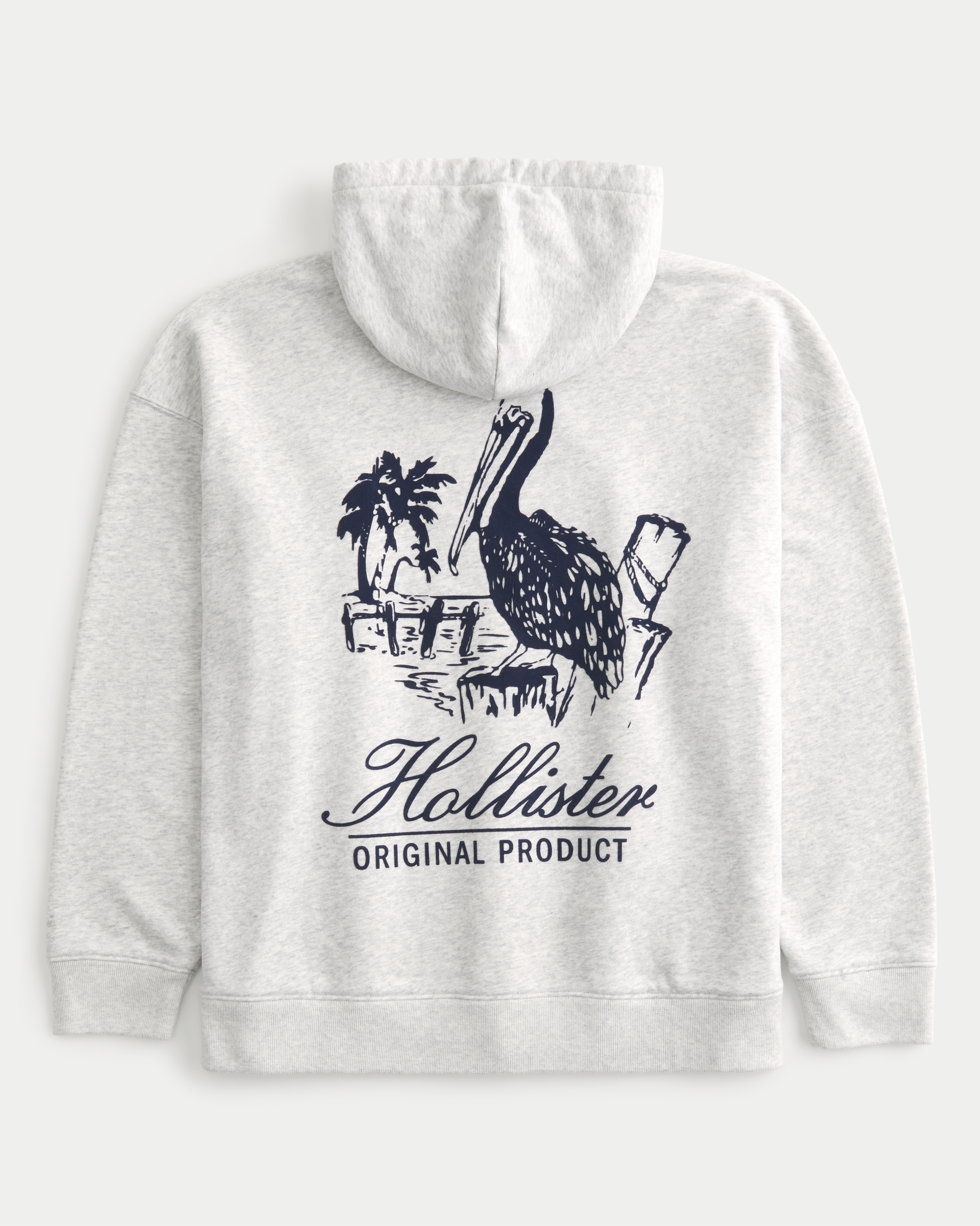 Hollister printed logo graphic hoodie best sale