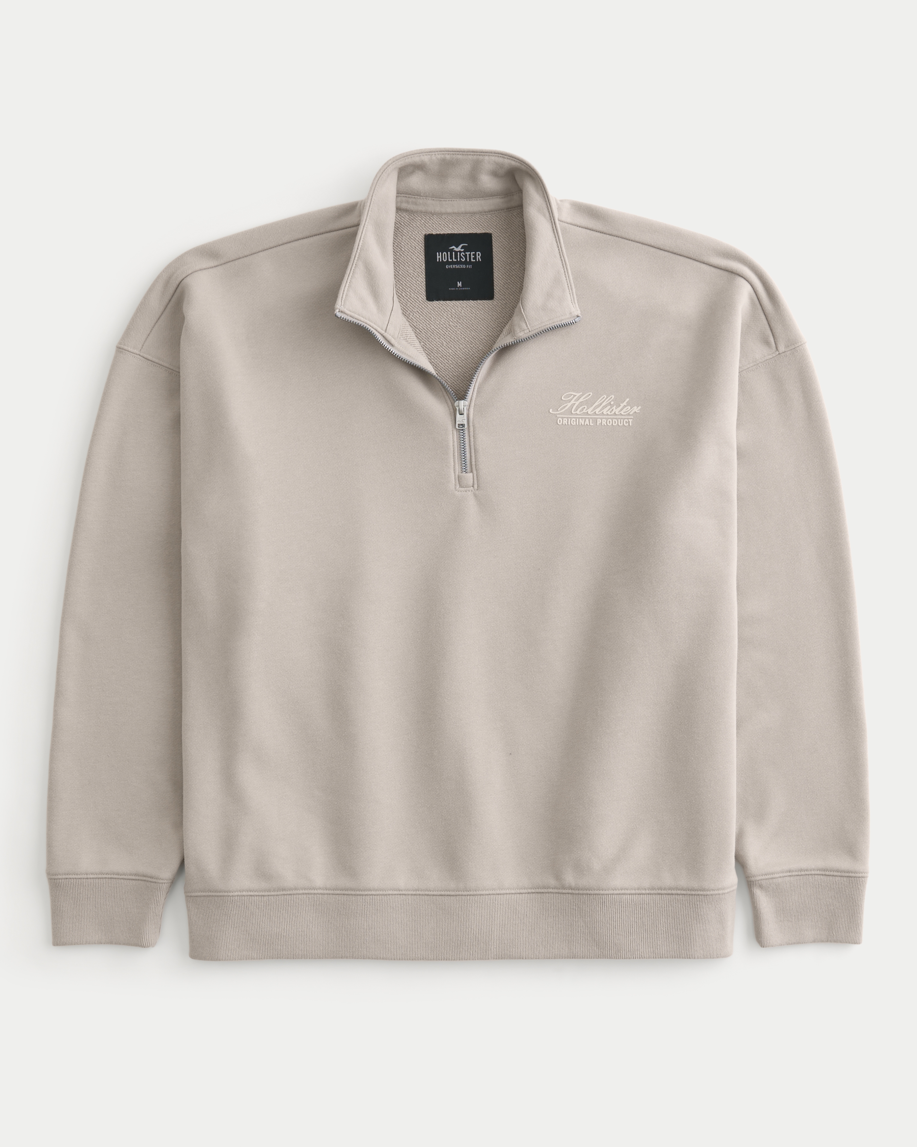 Men's Oversized Quarter-Zip Logo Sweatshirt | Men's Sale 