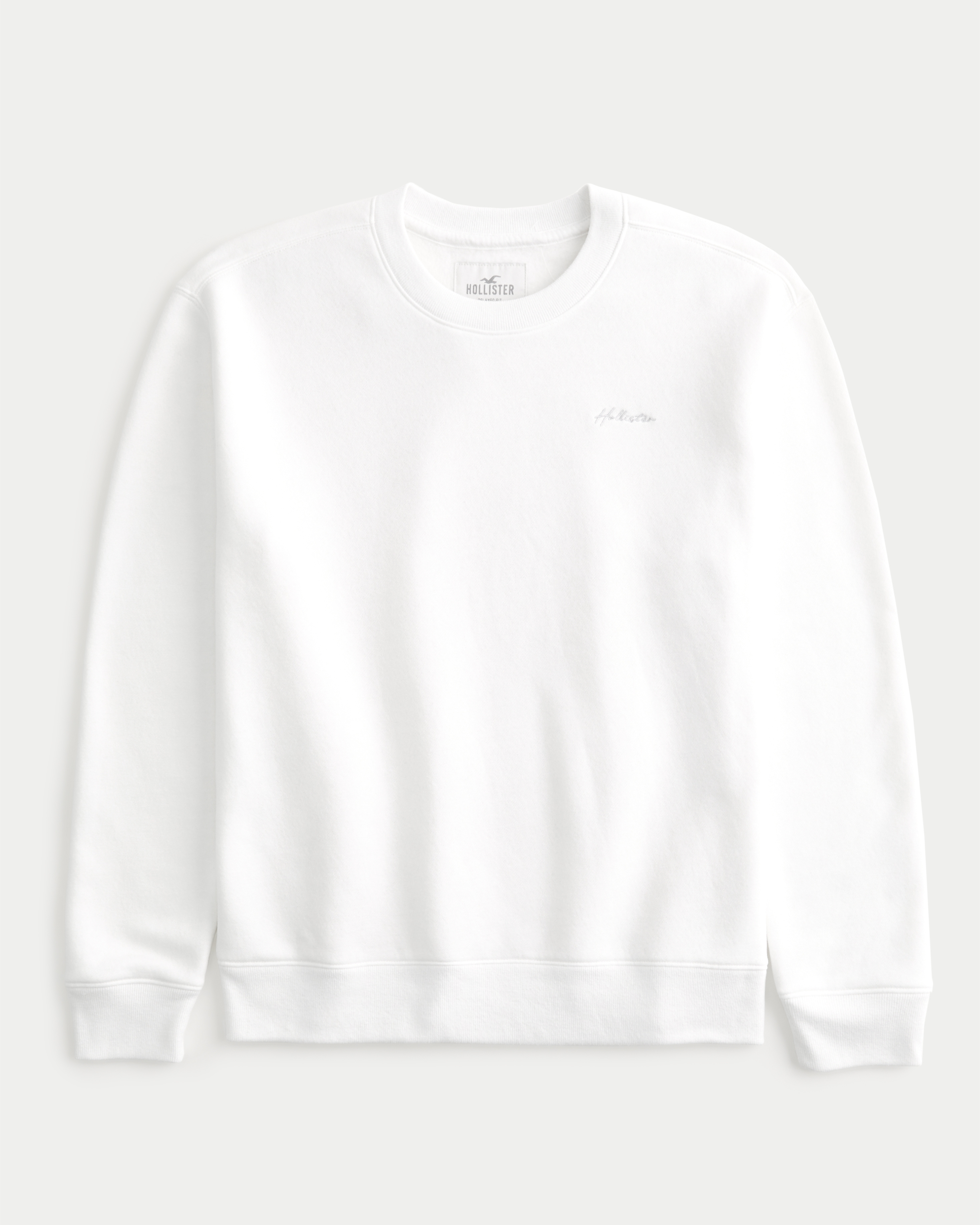 Hollister white best sale crew neck