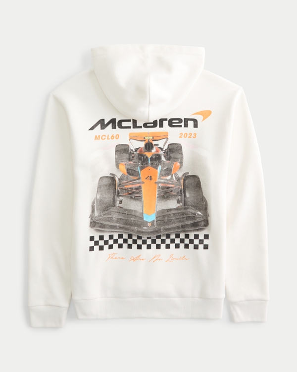 McLaren Racing Graphic Hoodie, Cream - Mclaren