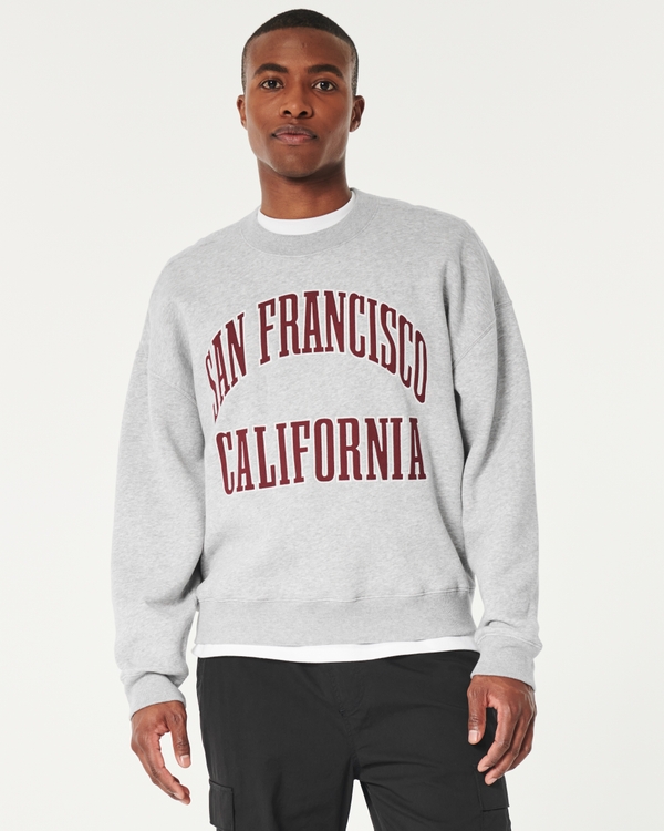 Camiseta Hollister Masculina Must-Have Crewneck Striped Branca e