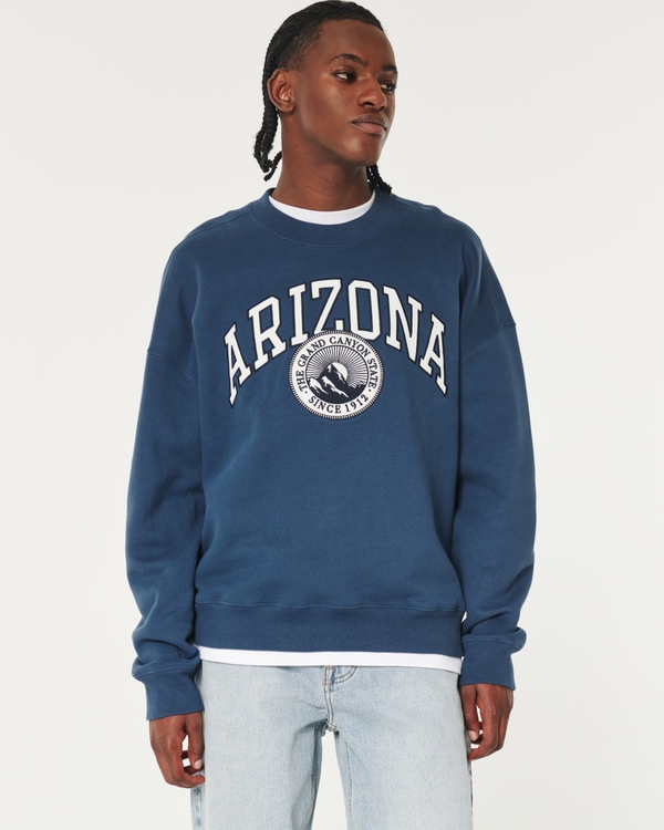 Arizona Graphic Crew Sweatshirt, Navy