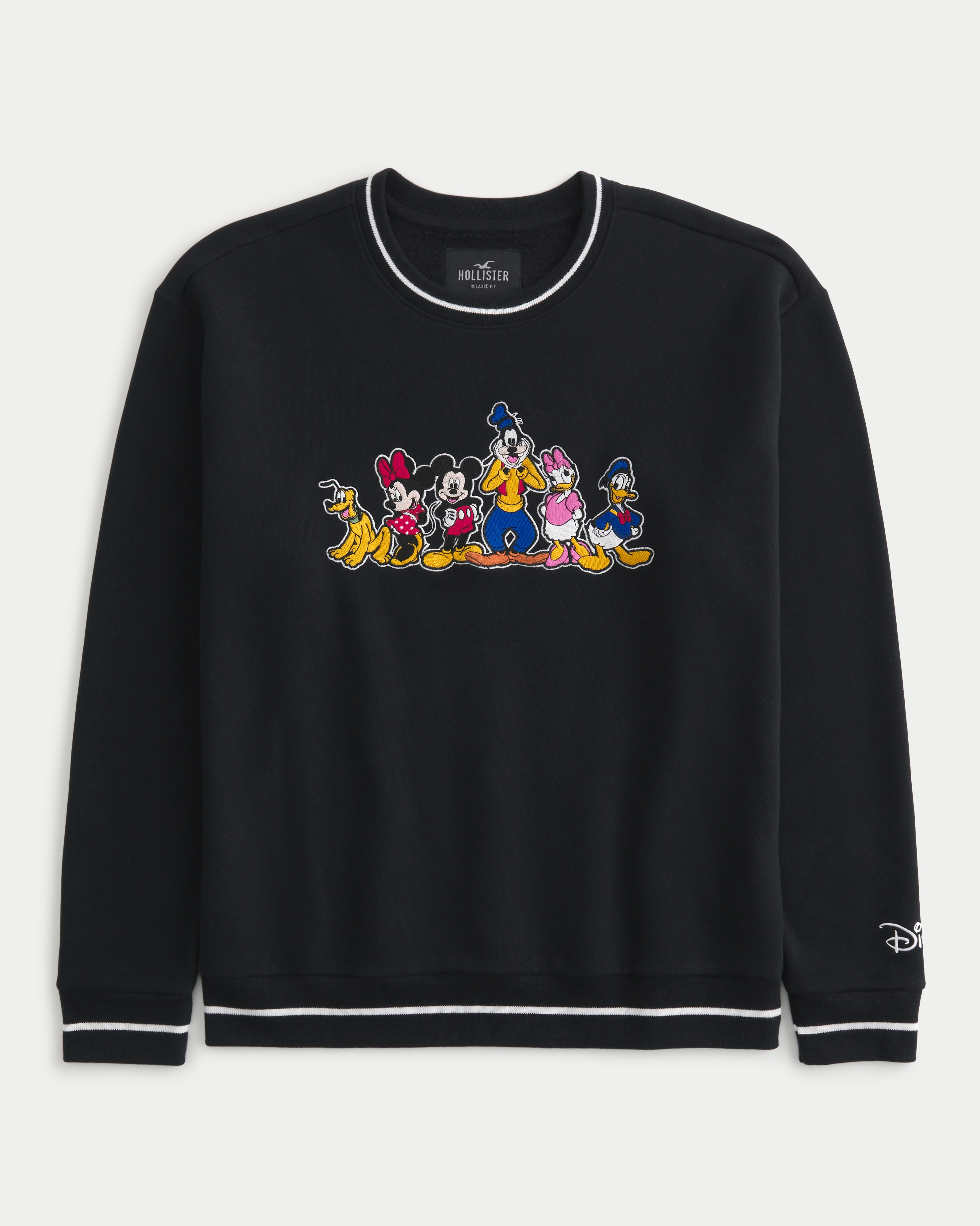 Relaxed Disney Characters Graphic Crew Sweater